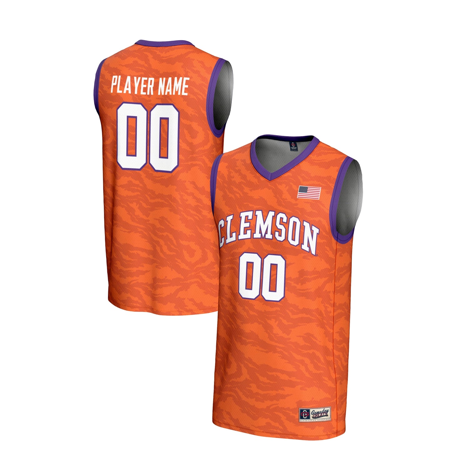 Clemson Tigers GameDay Greats Unisex NIL Pick-A-Player Men's Basketball Lightweight Jersey - Orange