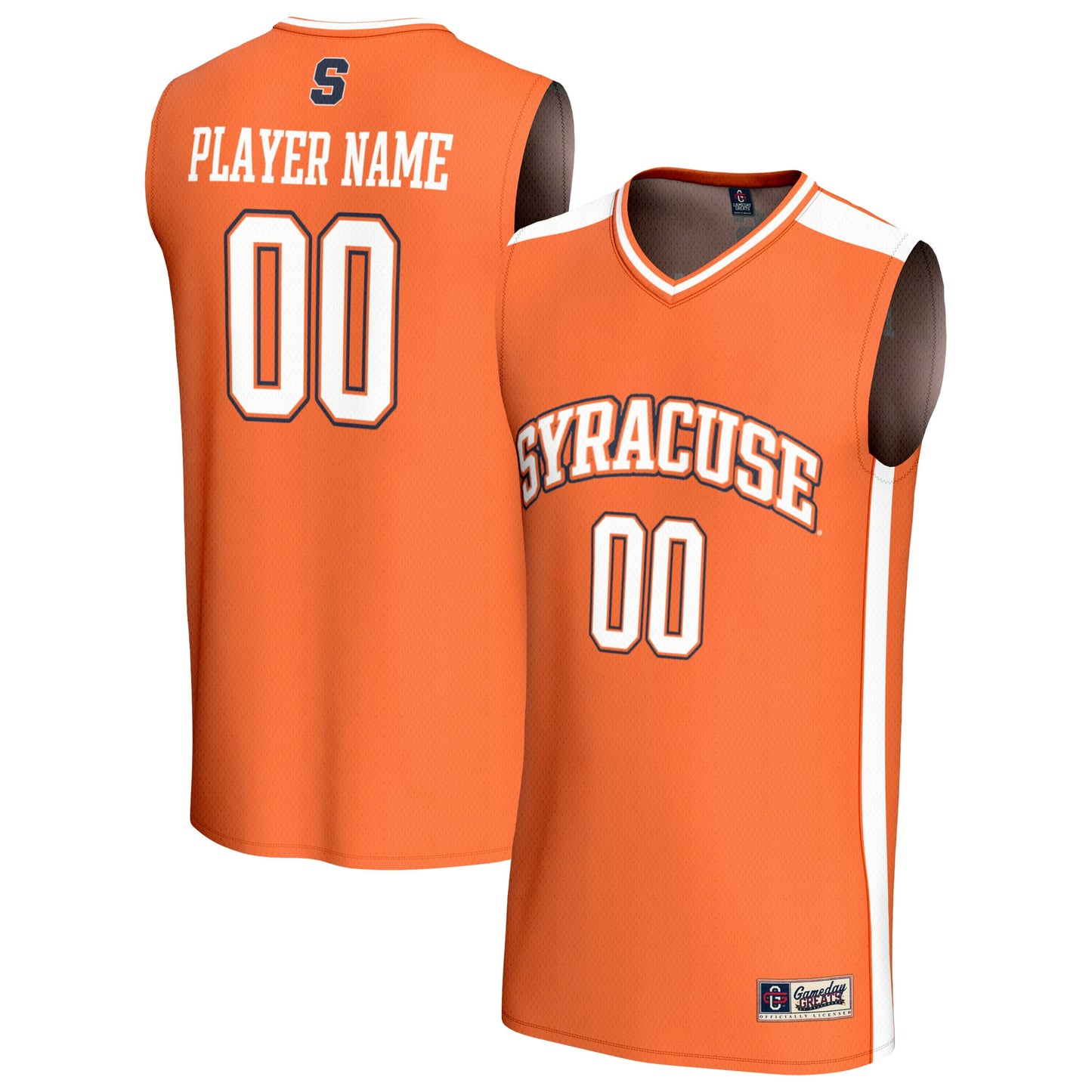 Syracuse Orange GameDay Greats Unisex Lightweight Collegiate Men's Basketball NIL Pick-A-Player Fashion Jersey - White