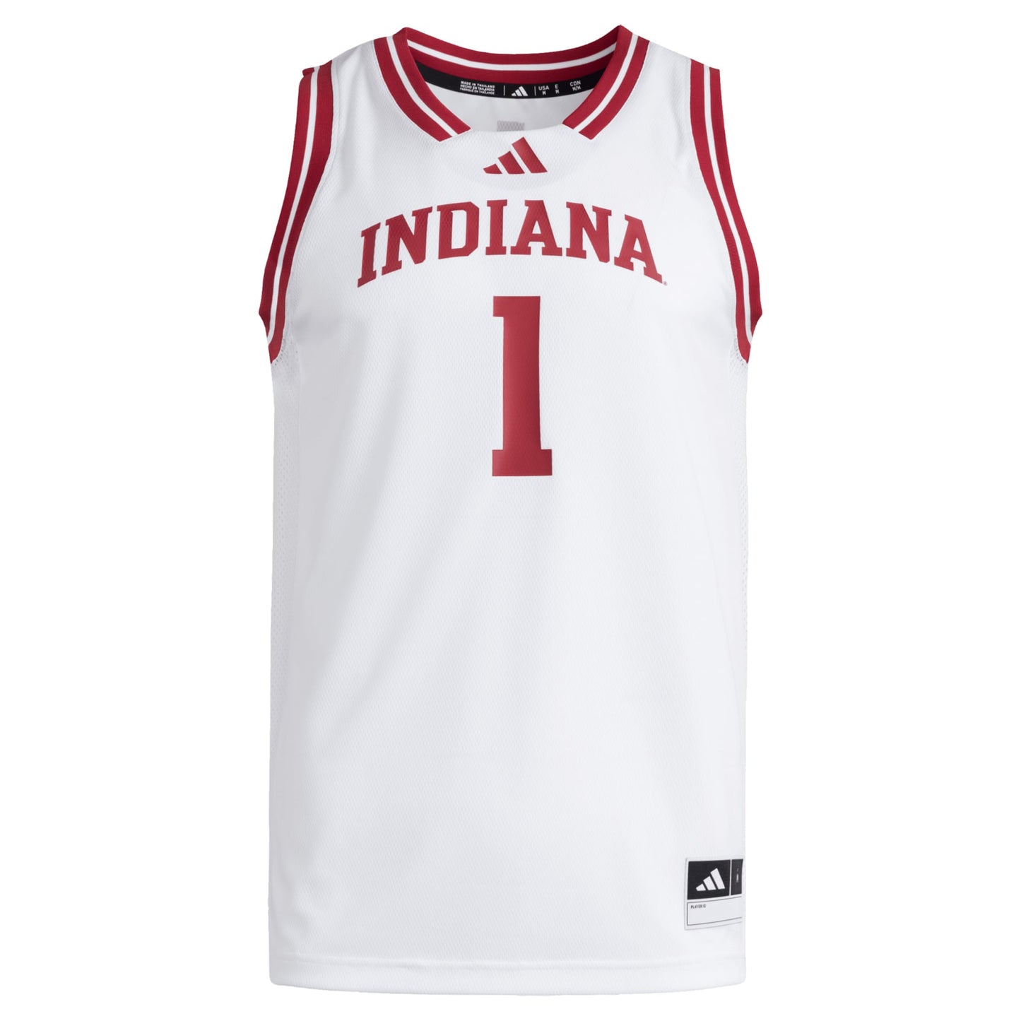 #1 Indiana Hoosiers adidas Replica Swingman Jersey - White