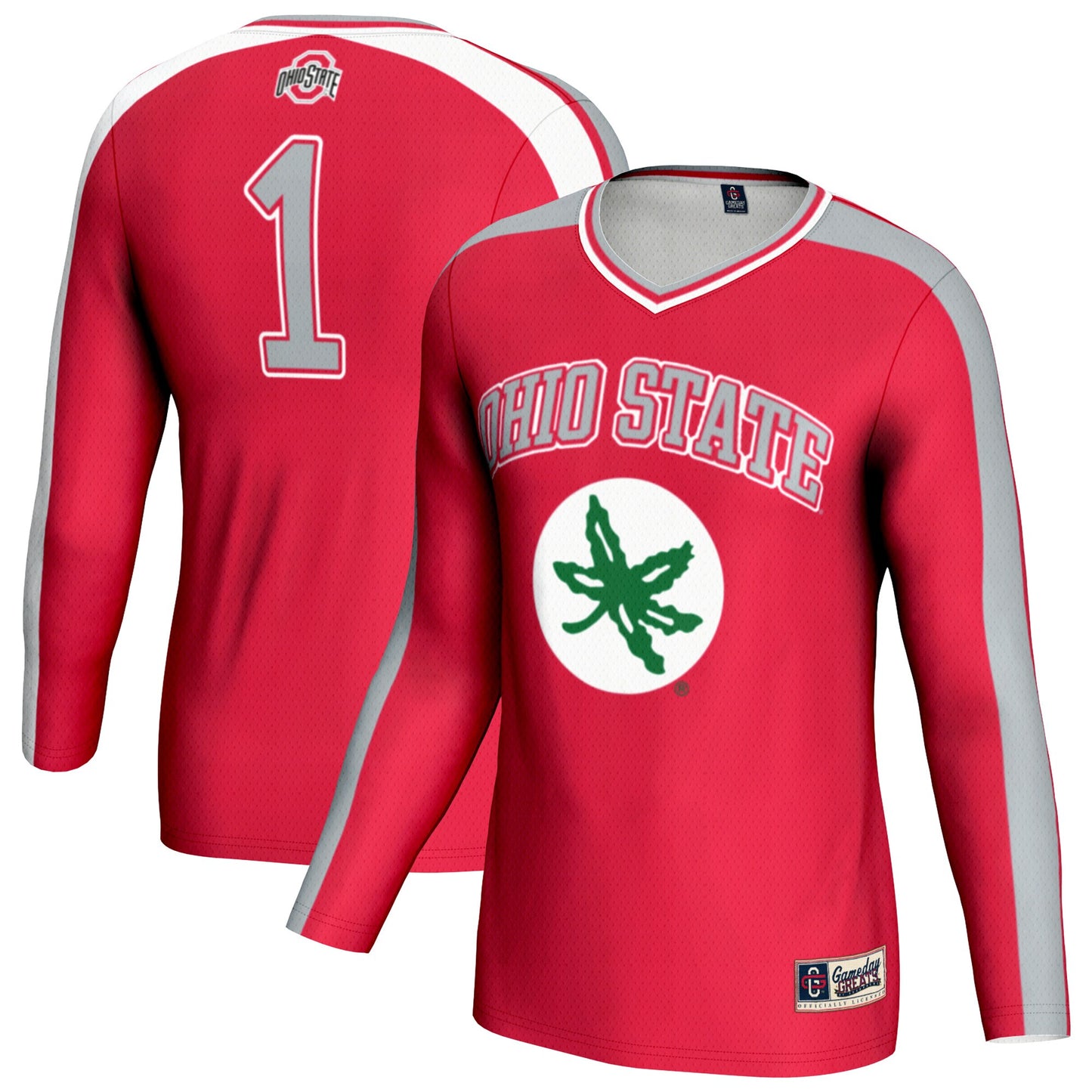 Ohio State Buckeyes GameDay Greats Unisex #1 Lightweight Volleyball Fashion Jersey - Scarlet