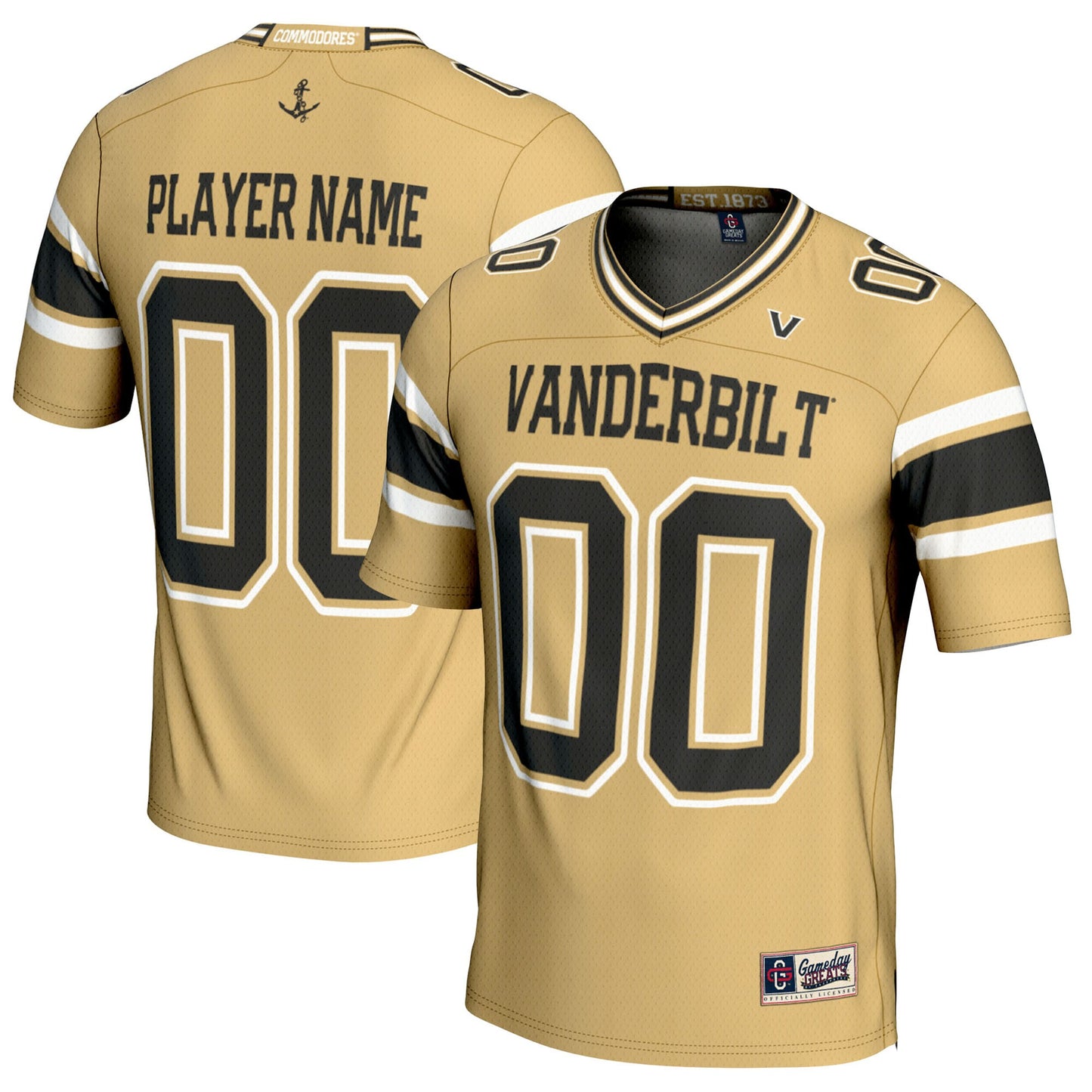 Vanderbilt Commodores GameDay Greats Youth NIL Pick-A-Player Football Jersey - Gold