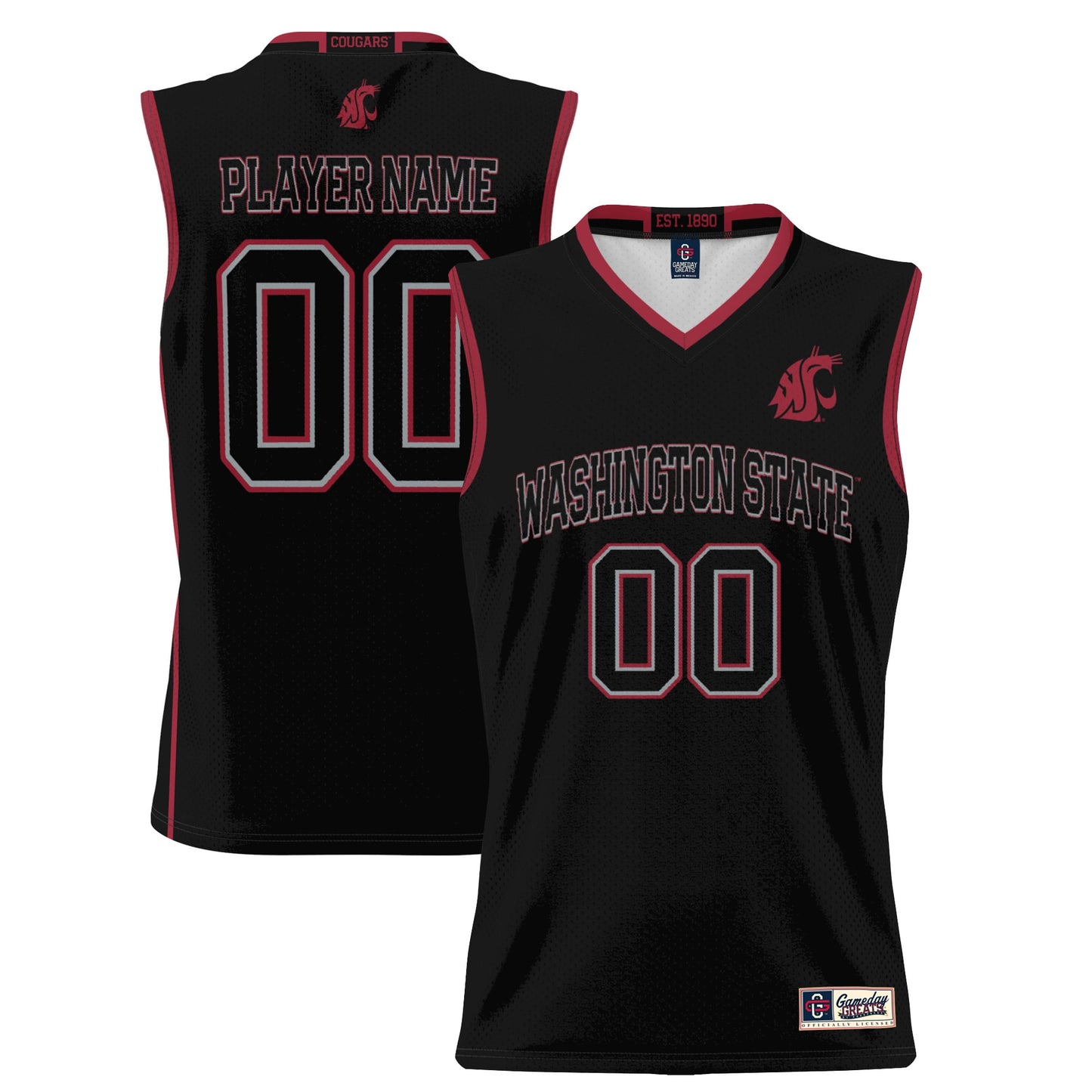 Washington State Cougars GameDay Greats Unisex  Lightweight NIL Pick-A-Player Women's Basketball Jersey - Crimson