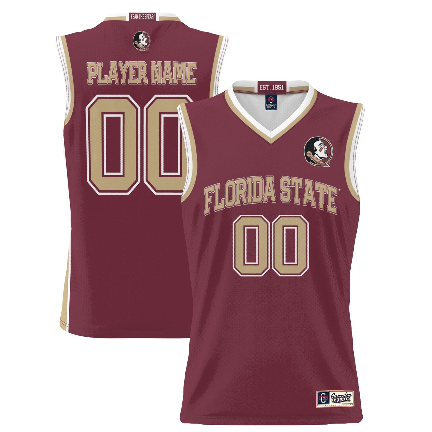 Florida State Seminoles GameDay Greats Youth NIL Pick-A-Player Lightweight Women's Basketball Jersey - Black