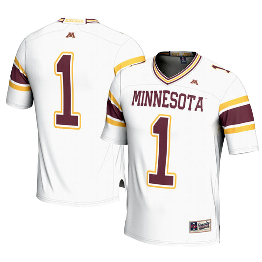 #1 Minnesota Golden Gophers GameDay Greats Youth  Football Jersey – White