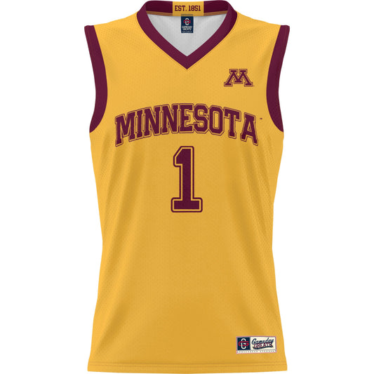 #1 Minnesota Golden Gophers GameDay Greats Youth Lightweight Basketball Jersey - Gold