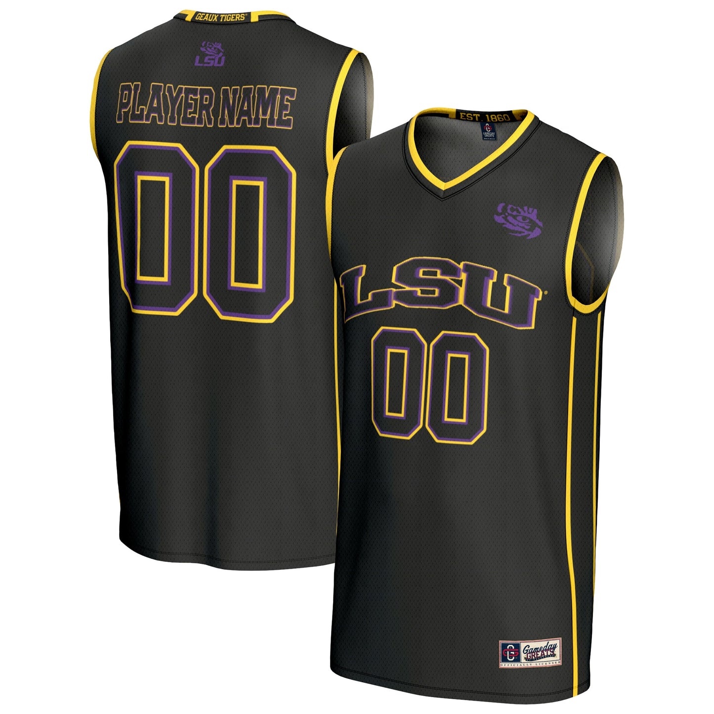 LSU Tigers GameDay Greats Unisex NIL Pick-A-Player Lightweight Collegiate Women's Basketball Fashion Jersey - Purple