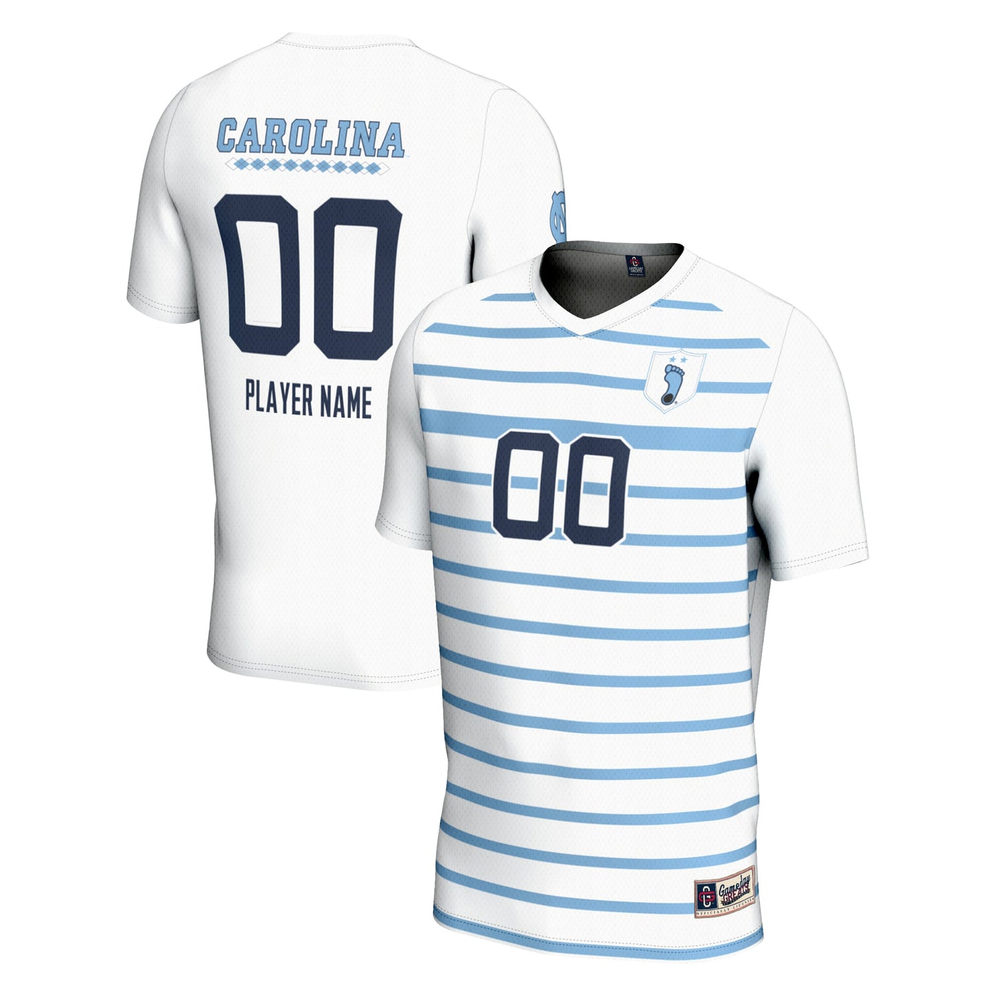 North Carolina Tar Heels GameDay Greats Youth NIL Pick-A-Player Lightweight Men's Soccer Jersey - Navy