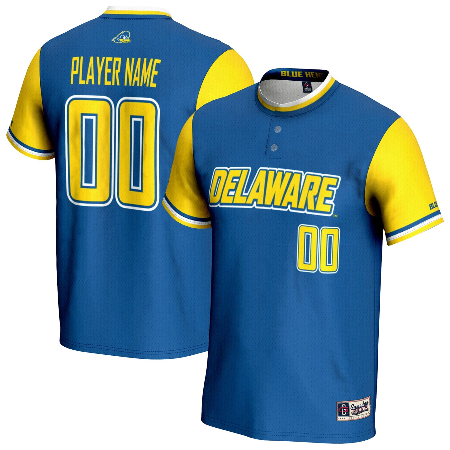 Delaware Fightin' Blue Hens GameDay Greats Unisex NIL Pick-A-Player Lightweight Softball Jersey - Royal
