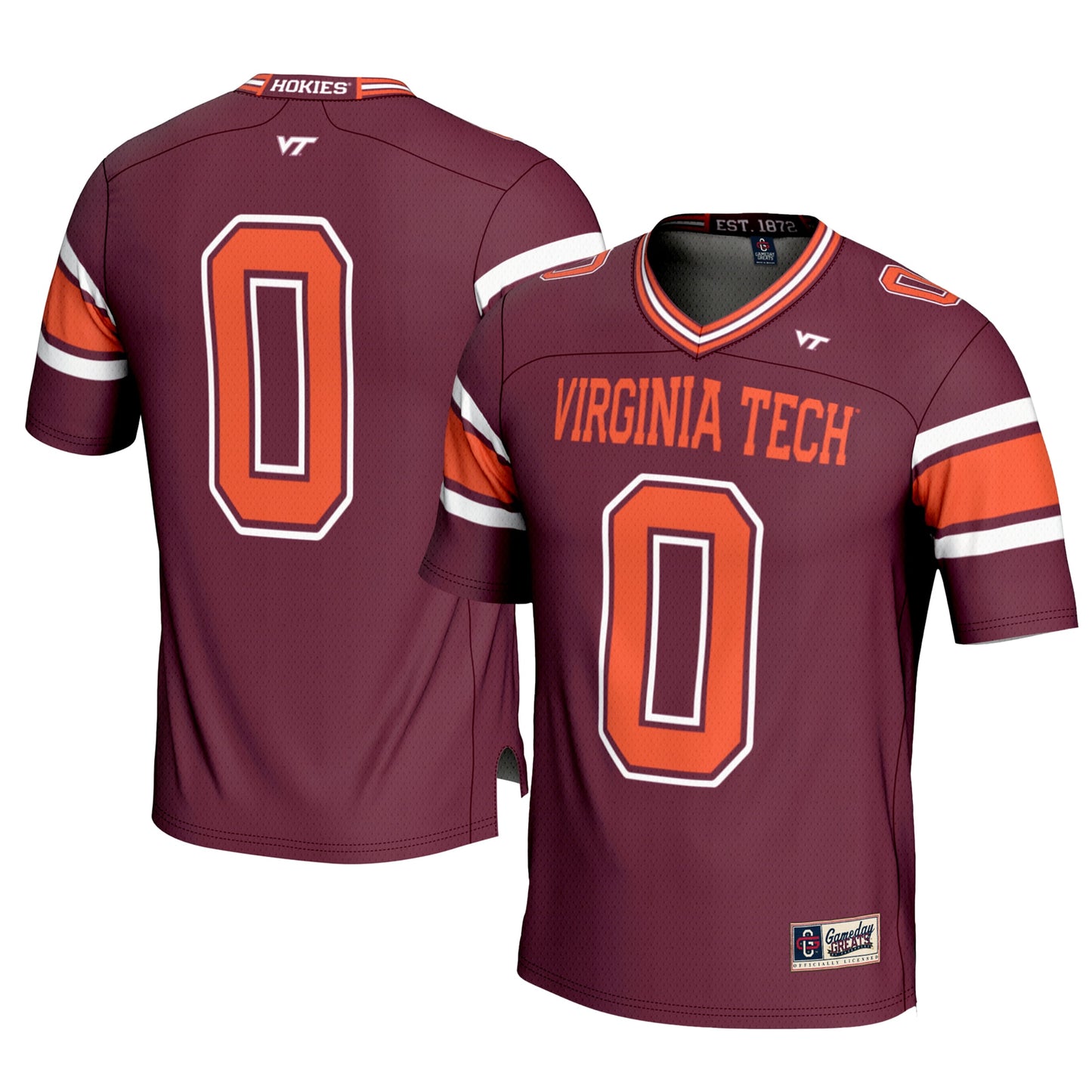 #0 Virginia Tech Hokies GameDay Greats Youth Football Jersey - White