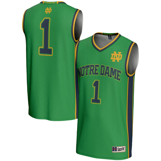 #1 Notre Dame Fighting Irish GameDay Greats Youth Lightweight Basketball Jersey - Green