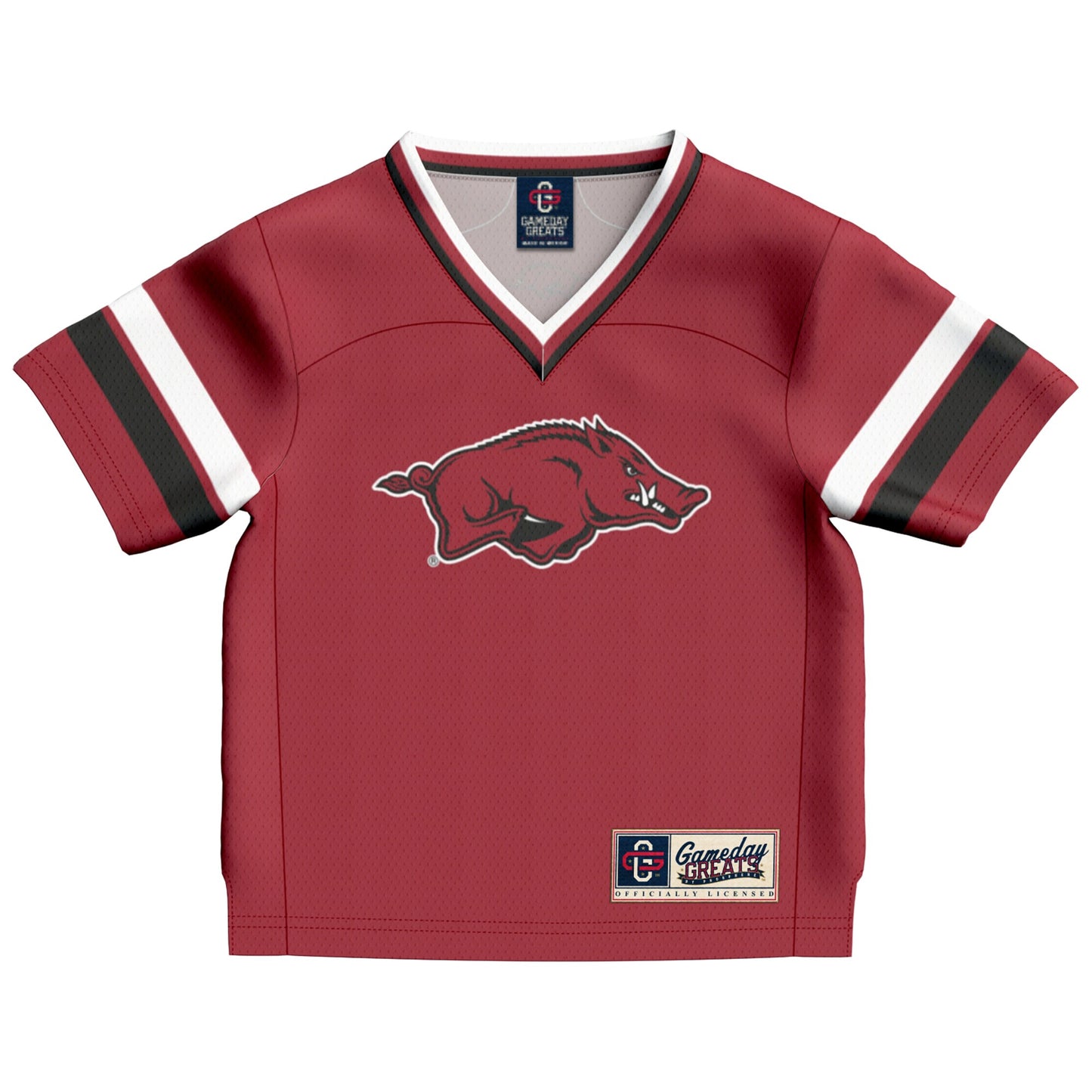 #1 Arkansas Razorbacks GameDay Greats Toddler Lightweight Collegiate Football Fashion Jersey - Cardinal