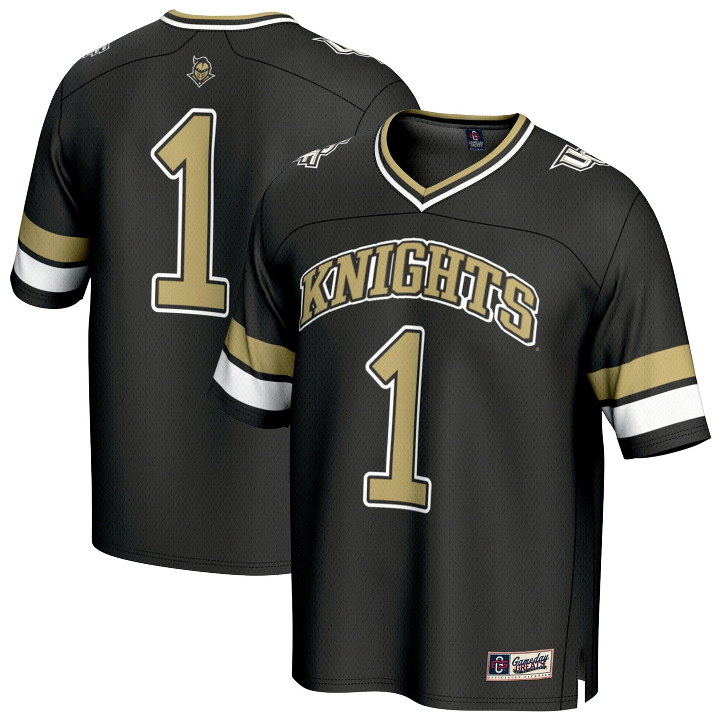 #1 UCF Knights GameDay Greats Unisex Lightweight Collegiate Football Fashion Jersey - Black