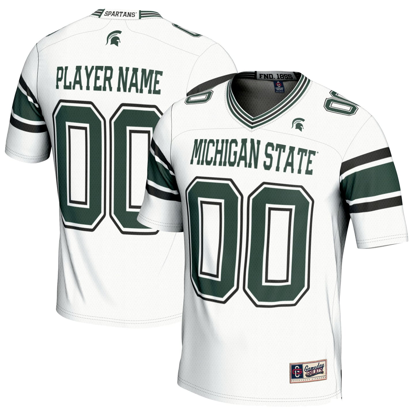 Michigan State Spartans GameDay Greats NIL Pick-A-Player Football Jersey - Green