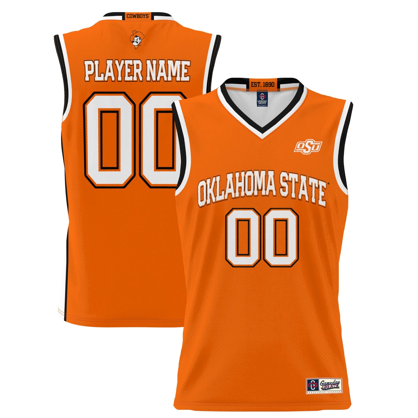 Oklahoma State Cowboys GameDay Greats Youth NIL Pick-A-Player Lightweight Women's Basketball Jersey - White