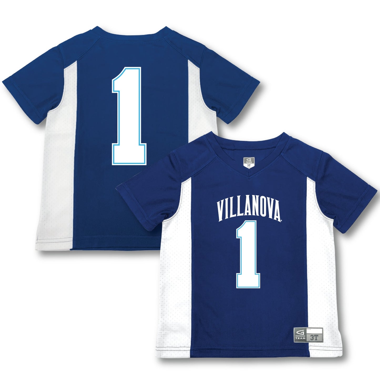 #1 Villanova Wildcats Garb Toddler Football Jersey - Blue