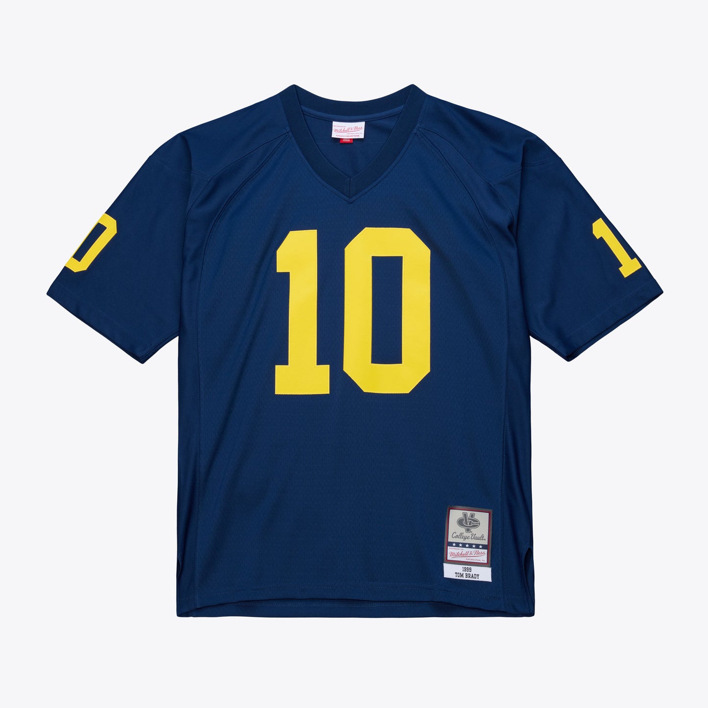 Tom Brady Michigan Wolverines Mitchell & Ness 1999 College Vault Jersey - Navy