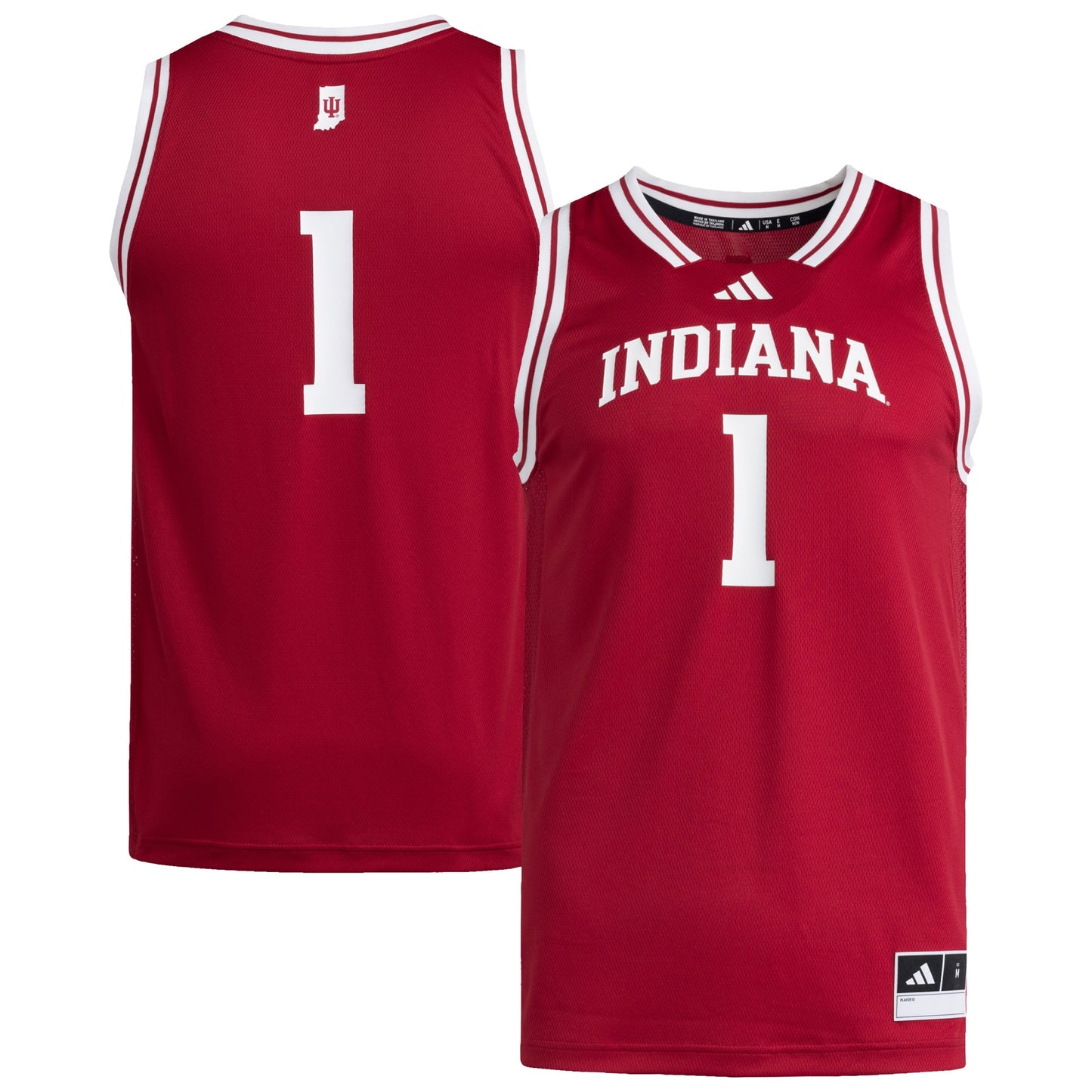 #1 Indiana Hoosiers adidas Replica Swingman Jersey - White