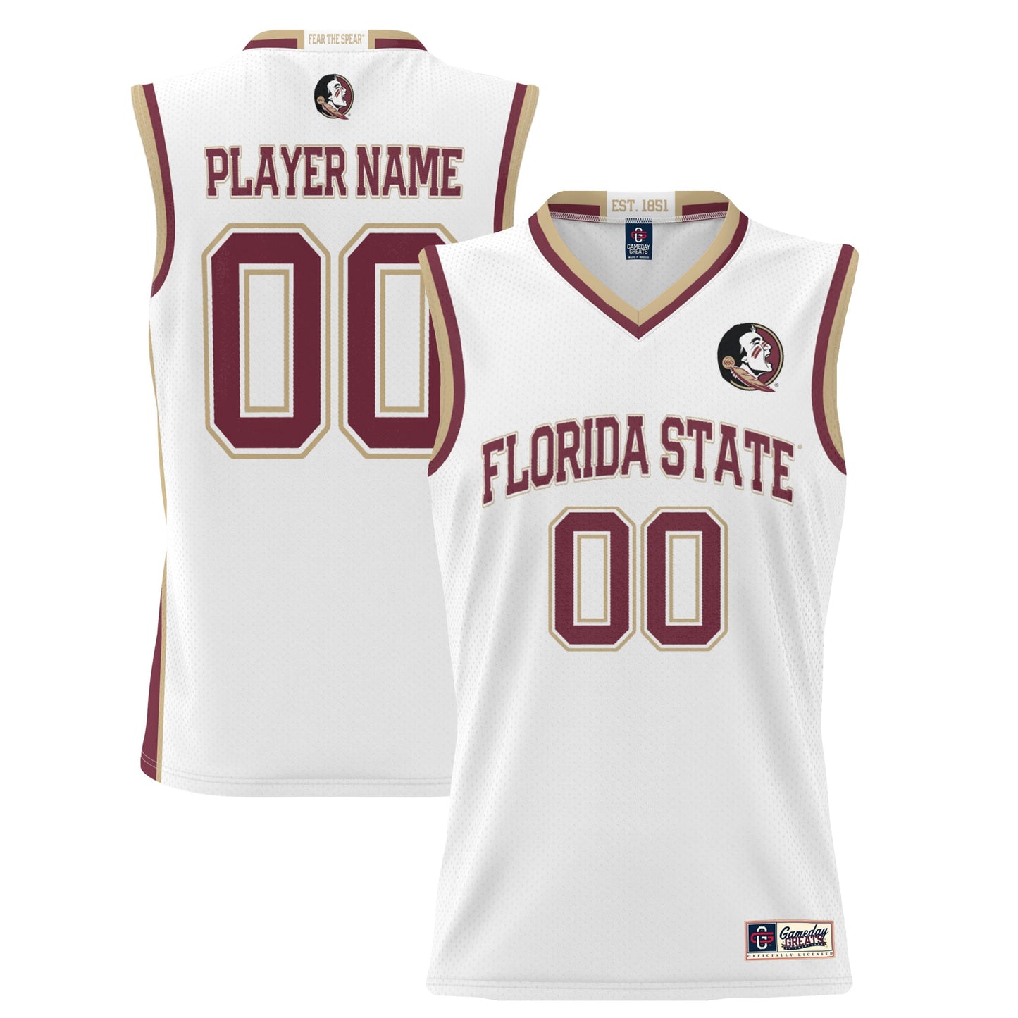 Florida State Seminoles GameDay Greats Youth NIL Pick-A-Player Lightweight Women's Basketball Jersey - Black