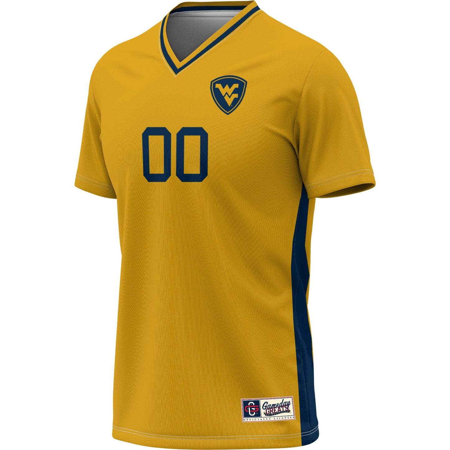 West Virginia Mountaineers GameDay Greats Youth Pick-A-Player NIL Lightweight Soccer Jersey - Navy