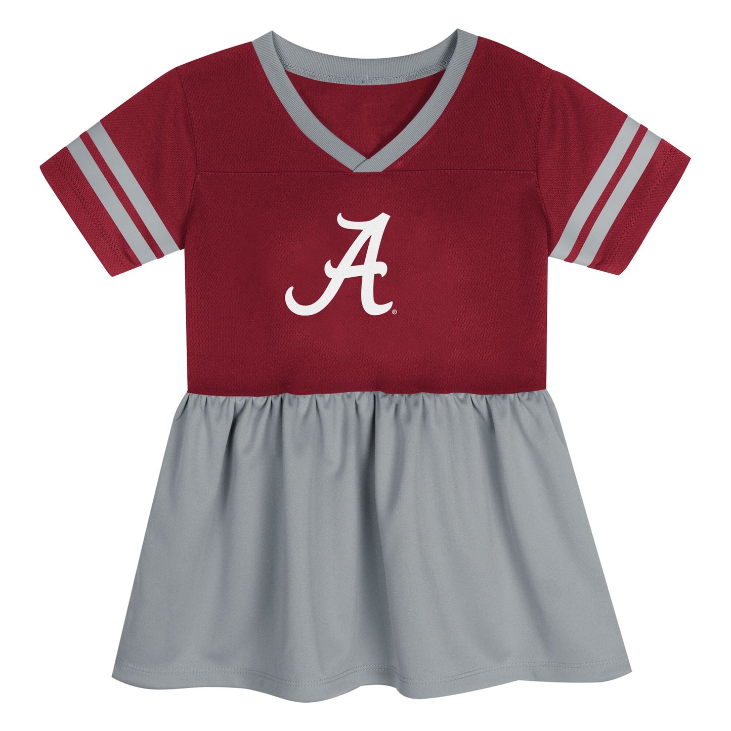 Alabama Crimson Tide Outerstuff Girls Preschool Stadium Lights Fashion Jersey Dress - Crimson/Grey
