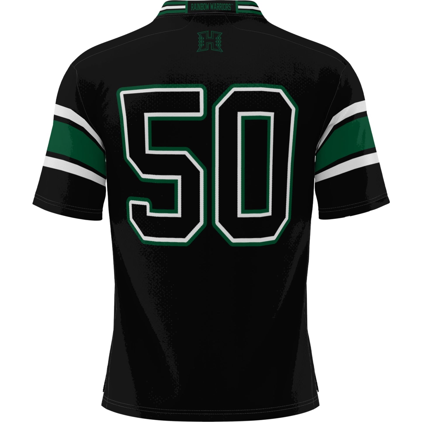#50 Hawaii Rainbow Warriors GameDay Greats Youth Football Jersey - Black