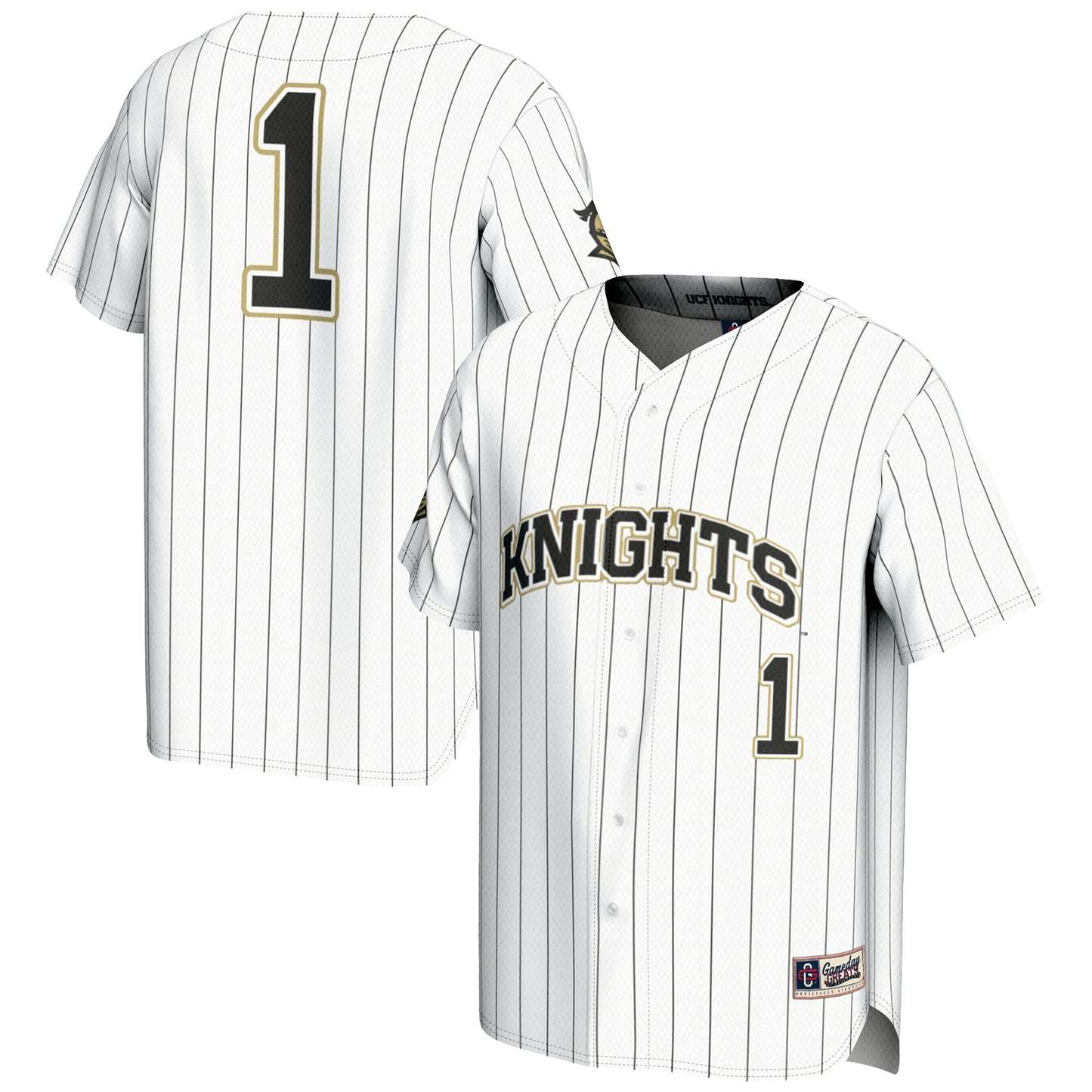 #1 UCF Knights GameDay Greats Youth Lightweight Baseball Jersey - Black