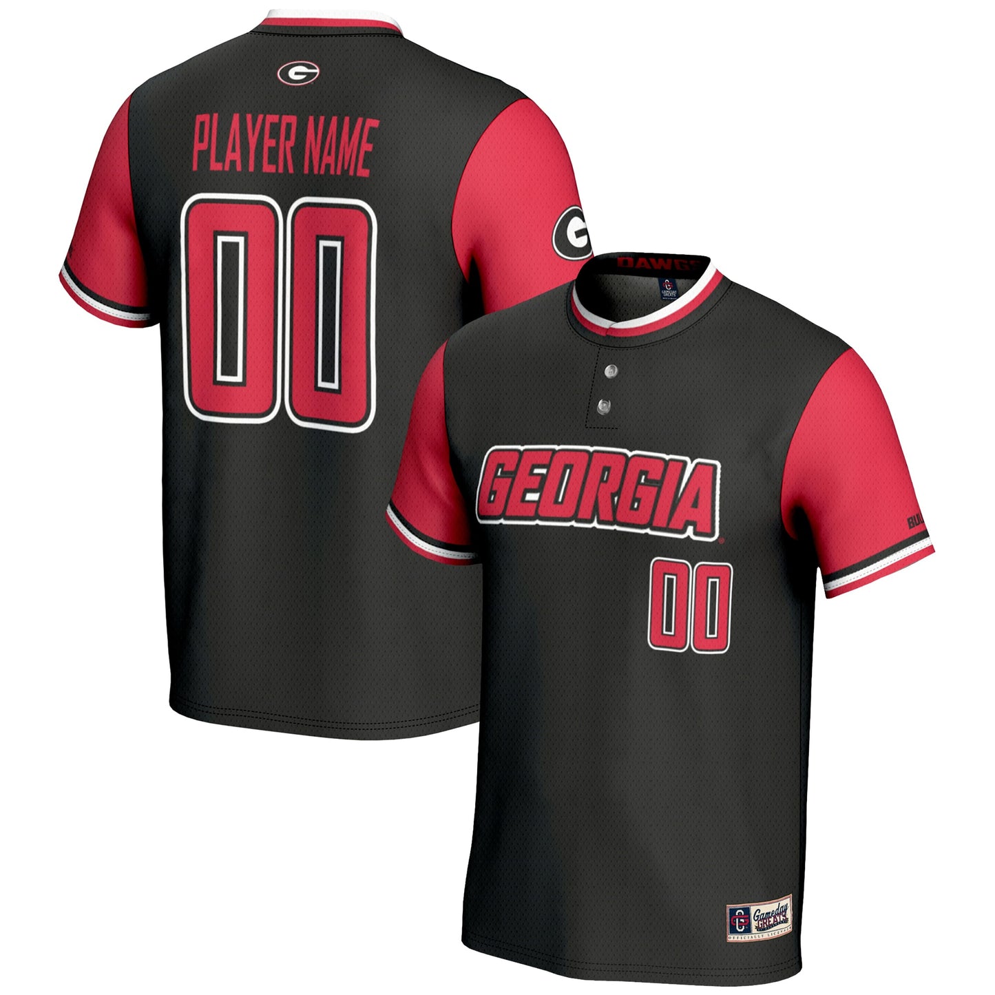 Georgia Bulldogs GameDay Greats Youth NIL Pick-A-Player Lightweight Softball Jersey - White