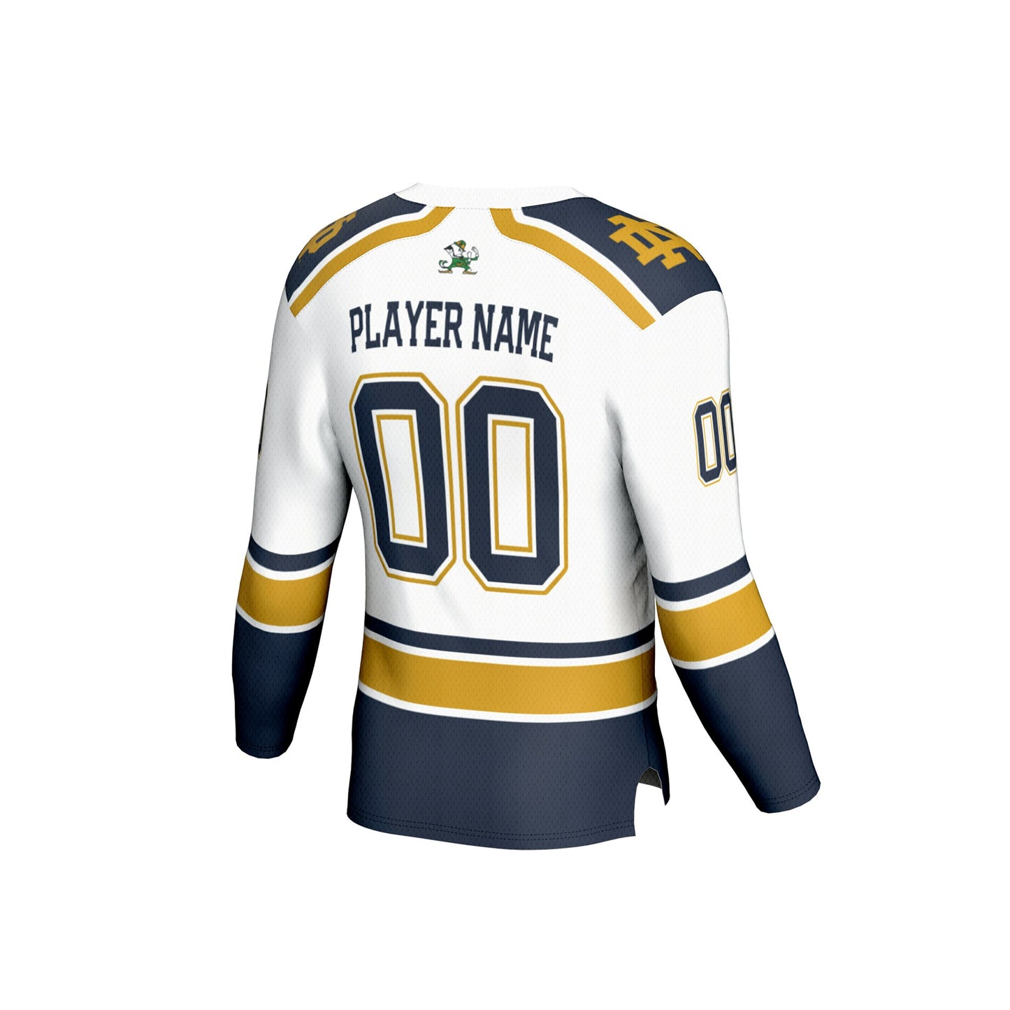 Notre Dame Fighting Irish GameDay Greats Youth Lightweight Hockey NIL Pick-a-Player Fashion Jersey - White