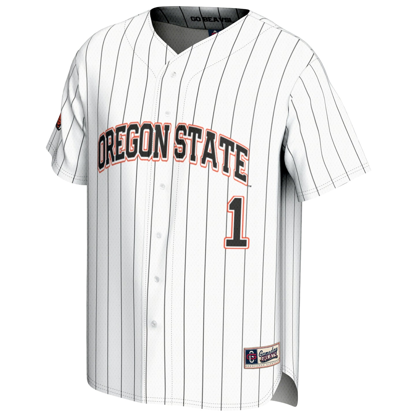 #1 Oregon State Beavers GameDay Greats Youth Lightweight Baseball Fashion Jersey - Orange
