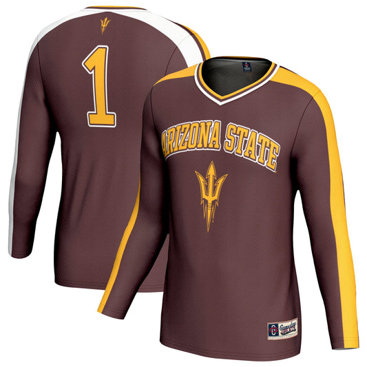 #1 Arizona State Sun Devils GameDay Greats Unisex Lightweight Collegiate Volleyball Fashion Jersey - Maroon