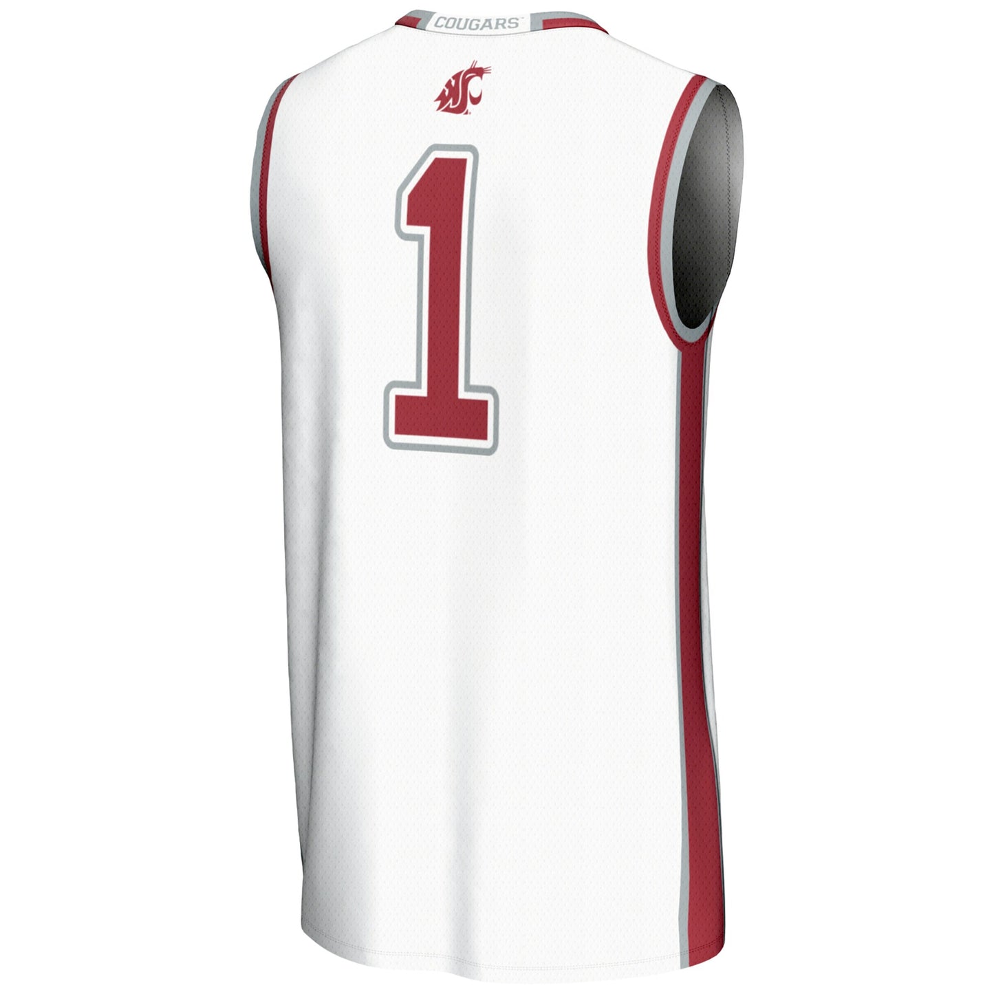 #1  Washington State Cougars GameDay Greats  Lightweight Basketball Jersey - White
