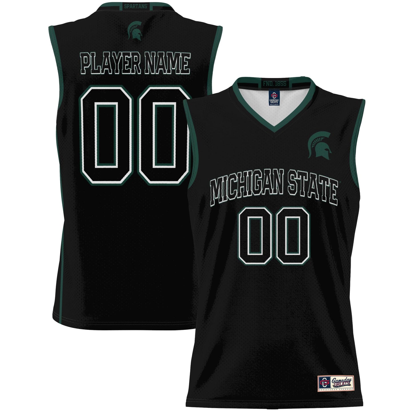 Michigan State Spartans GameDay Greats Unisex  Lightweight NIL Pick-A-Player Women's Basketball Jersey - White
