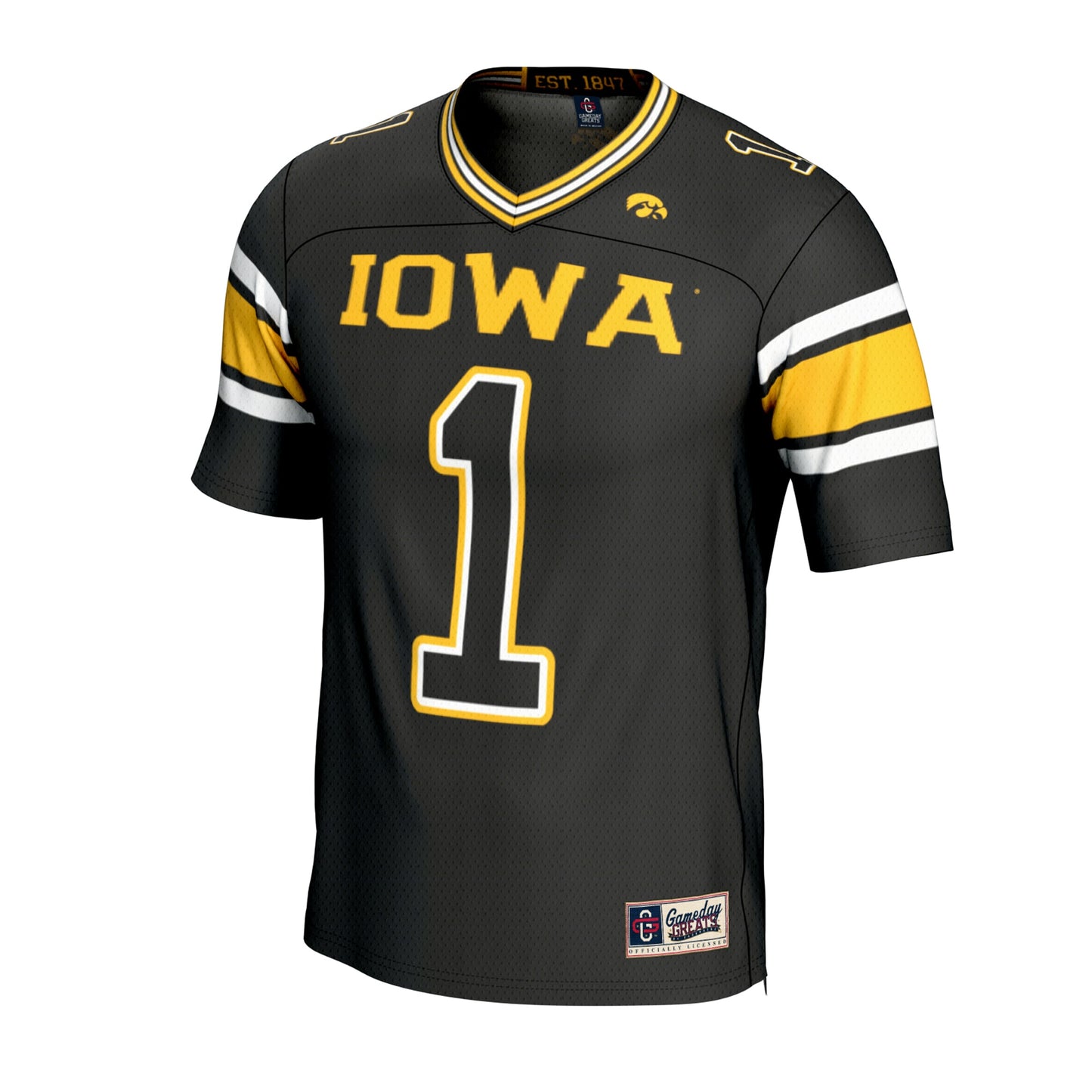Iowa Hawkeyes GameDay Greats Youth Lightweight Collegiate Football Fashion Jersey - Black