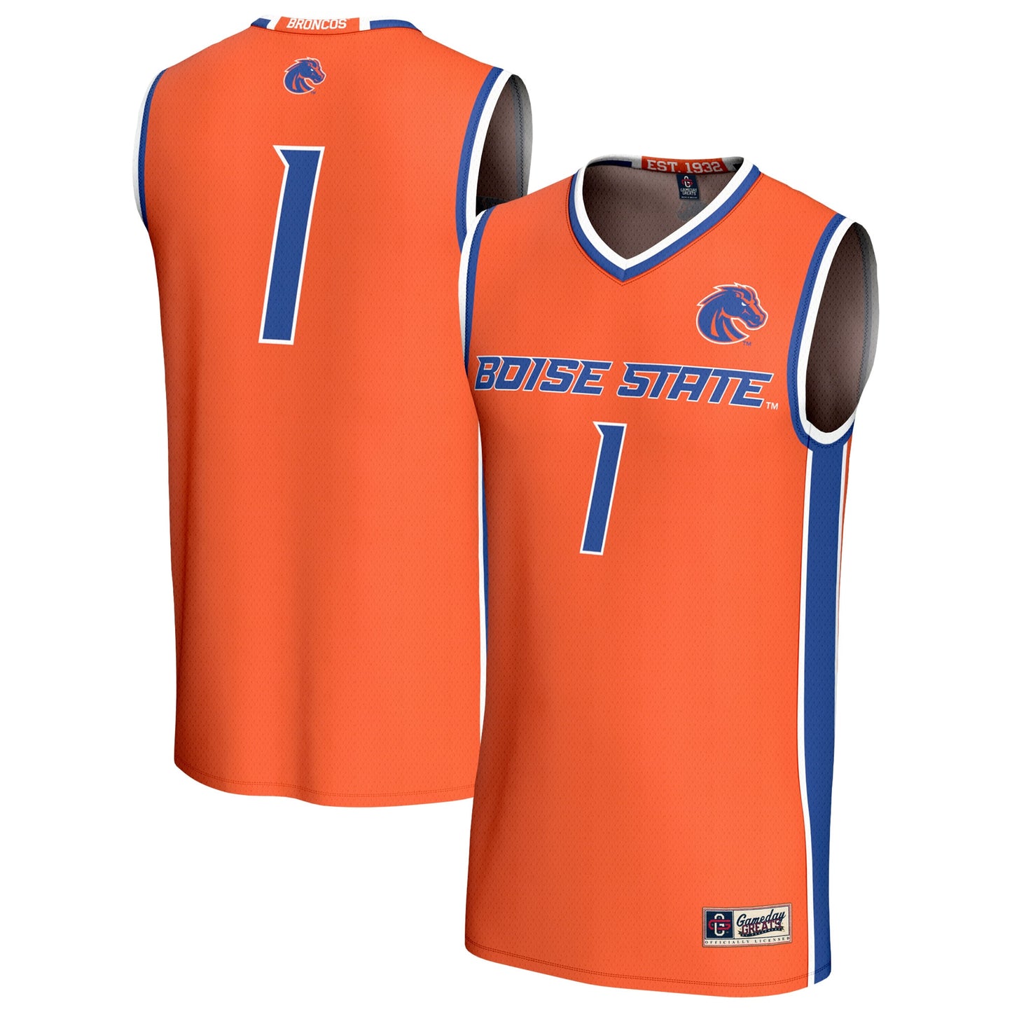 Boise State Broncos GameDay Greats Youth Lightweight Collegiate Basketball Fashion Jersey - White