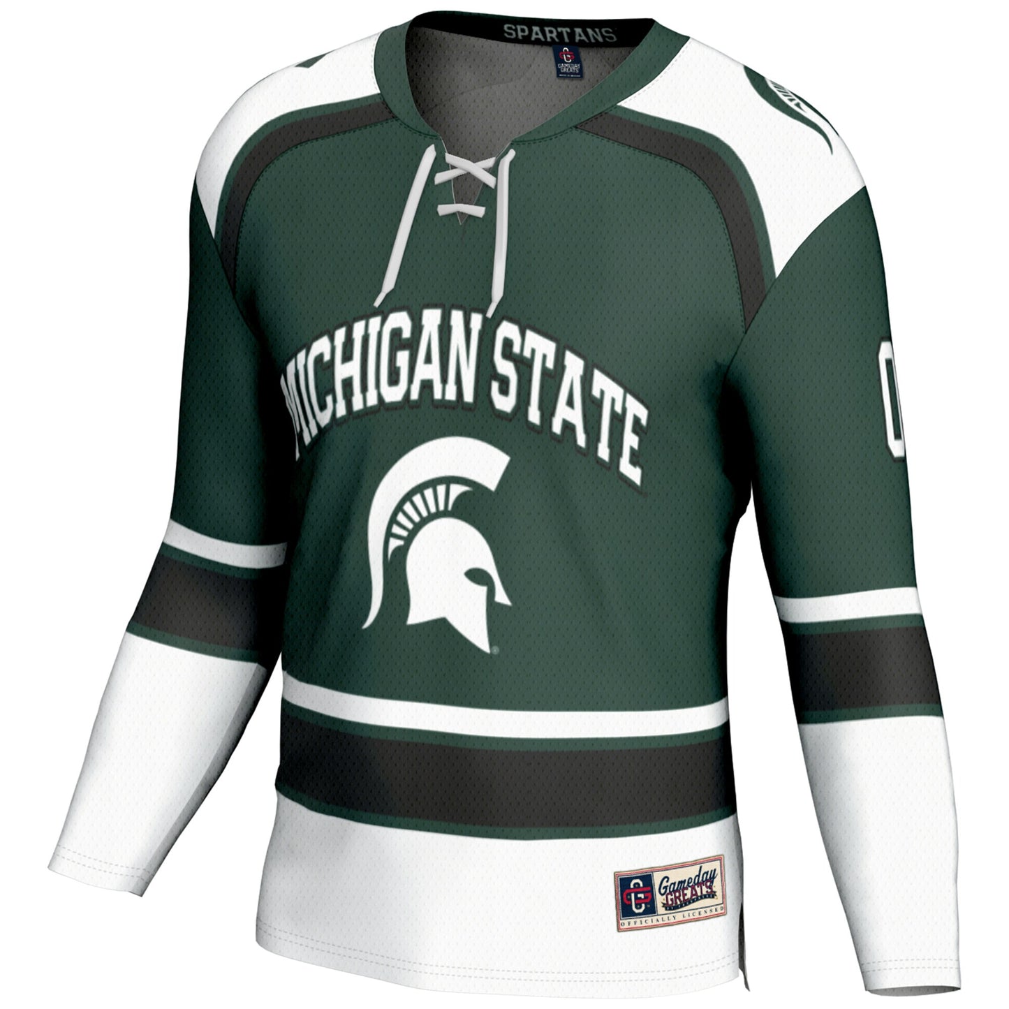 Michigan State Spartans GameDay Greats Youth Ice Hockey Pick-a-Player Jersey - Black