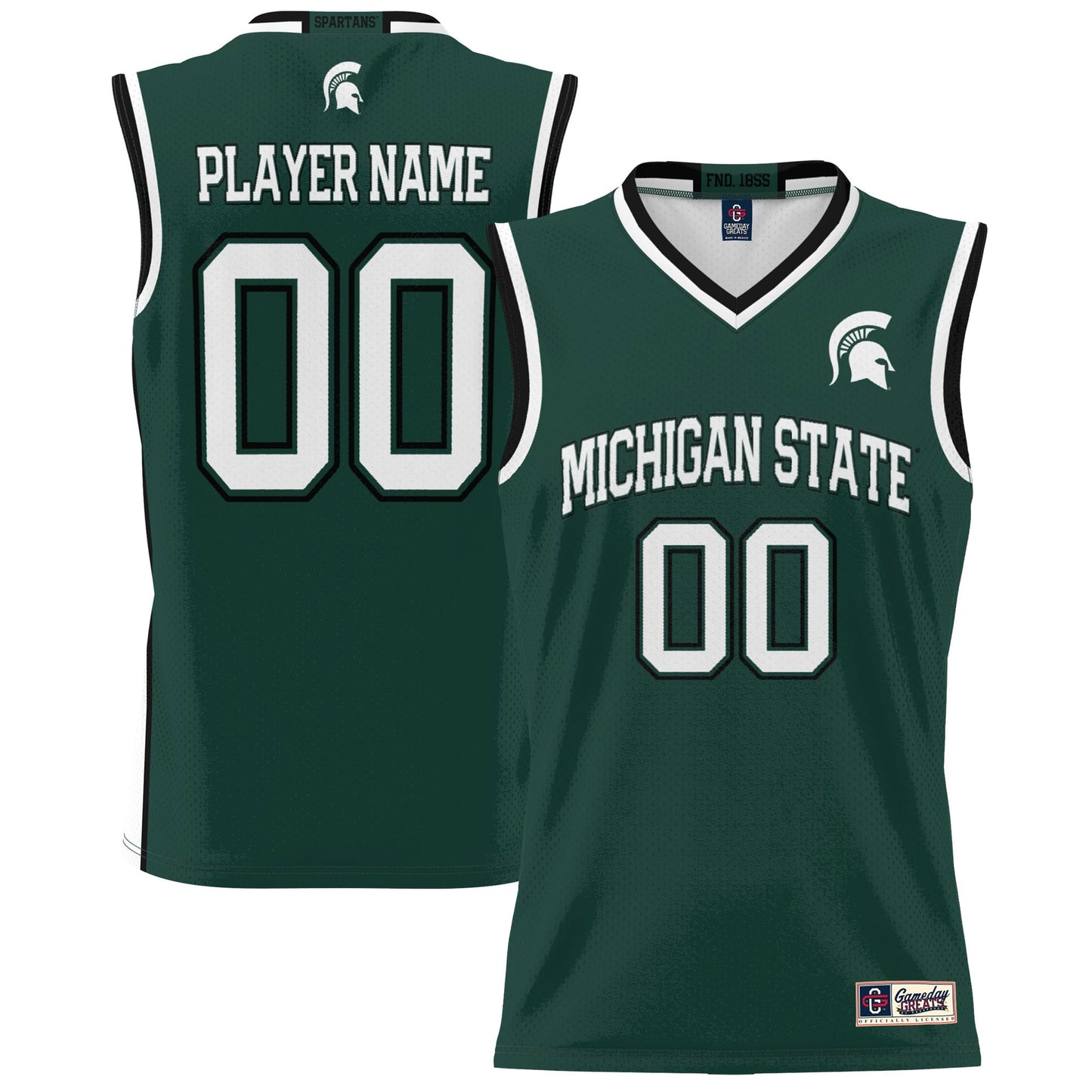 Michigan State Spartans GameDay Greats Youth NIL Pick-A-Player Lightweight Men's Basketball Jersey - Green