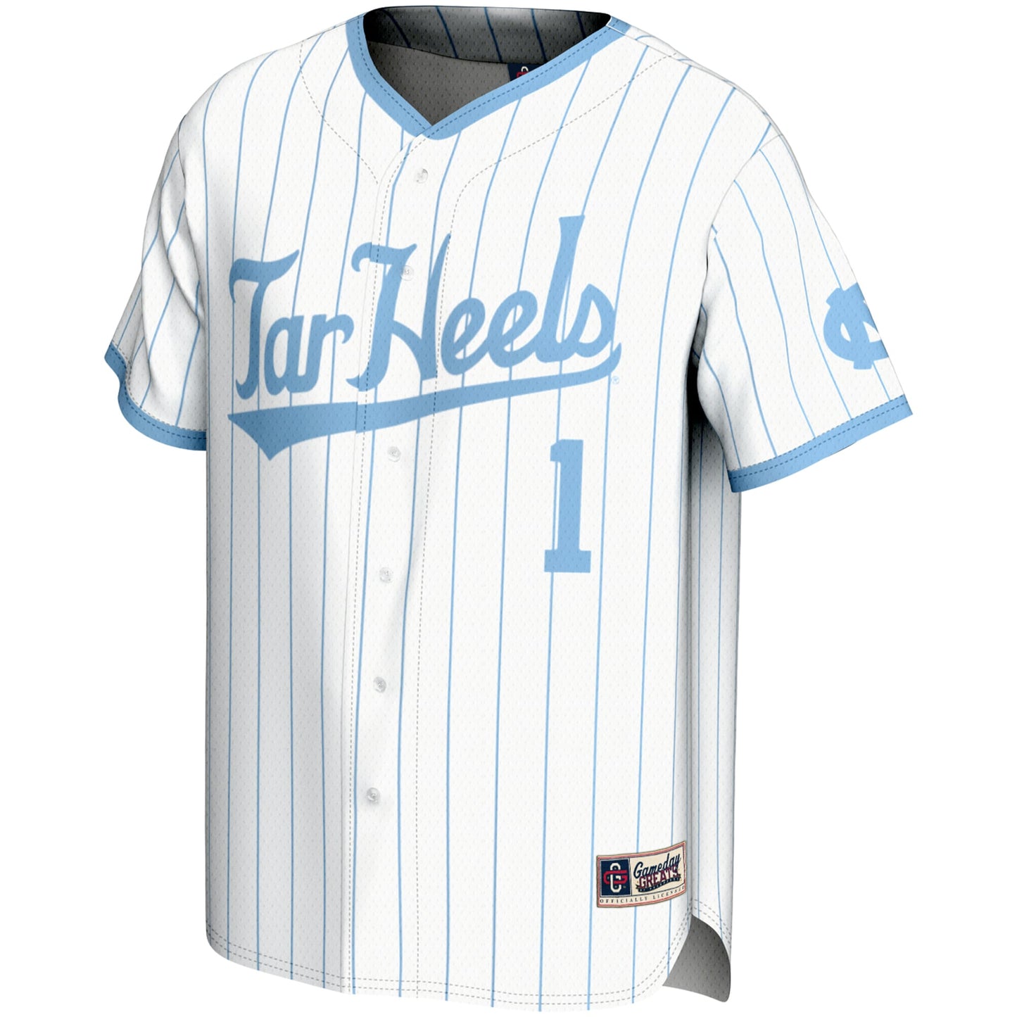 #1 North Carolina Tar Heels GameDay Greats Youth Lightweight Baseball Jersey - Carolina Blue