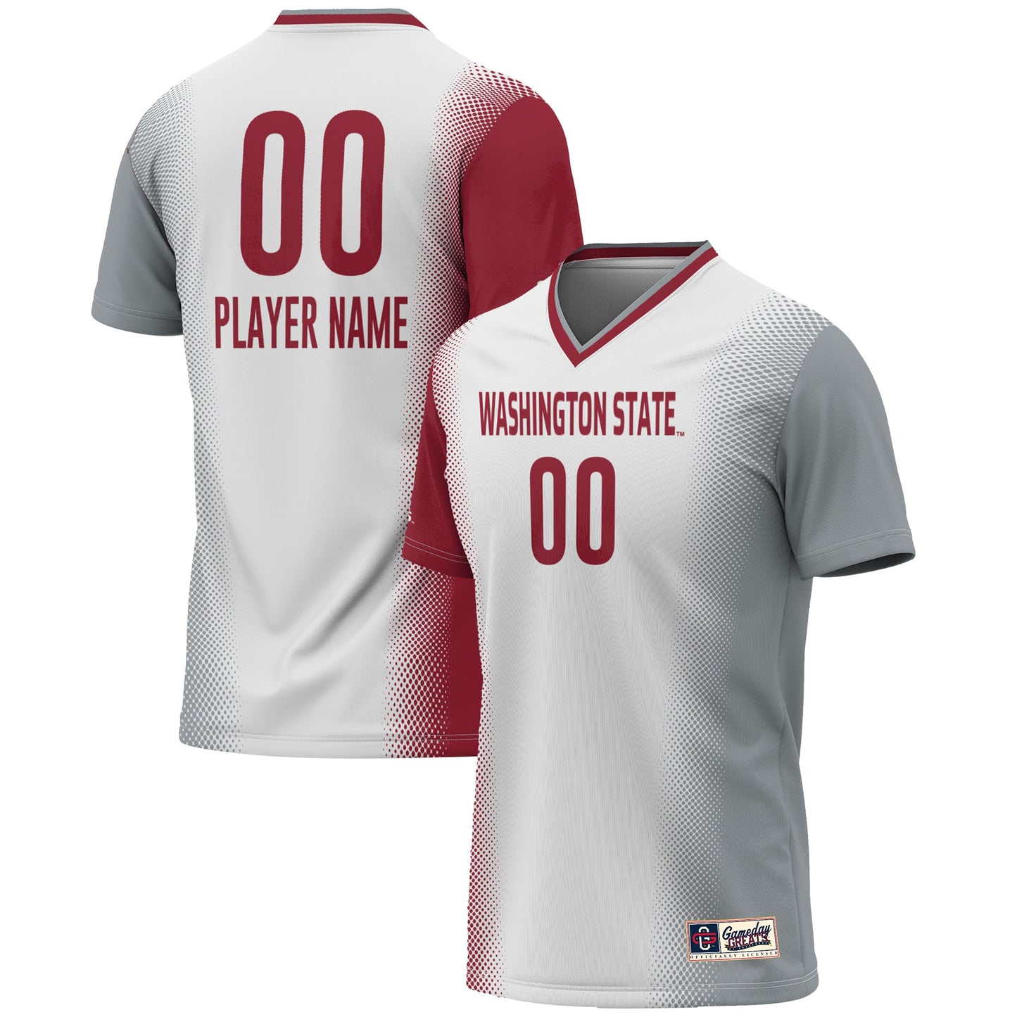 Washington State Cougars GameDay Greats Youth NIL Pick-A-Player Lightweight Women's Soccer Jersey - White