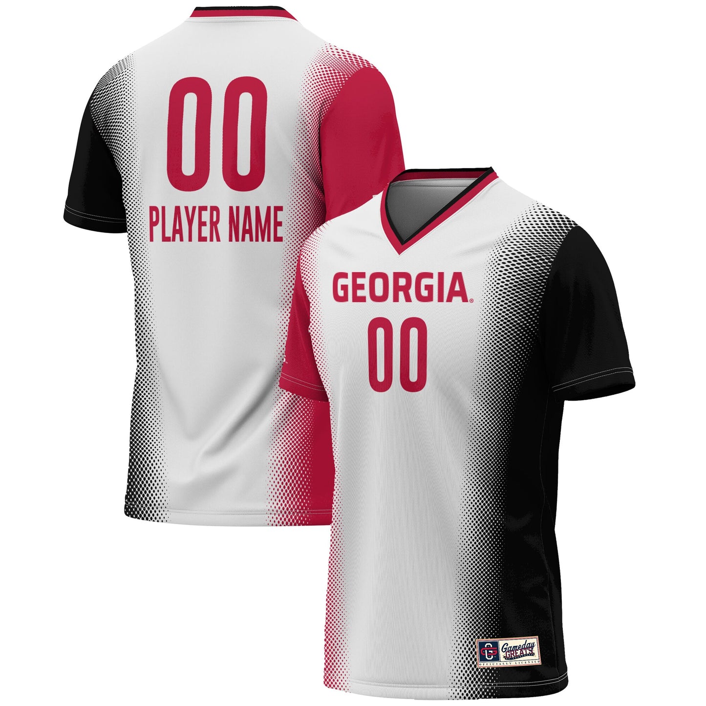 Georgia Bulldogs GameDay Greats Youth NIL Pick-A-Player Lightweight Women's Soccer Jersey - White