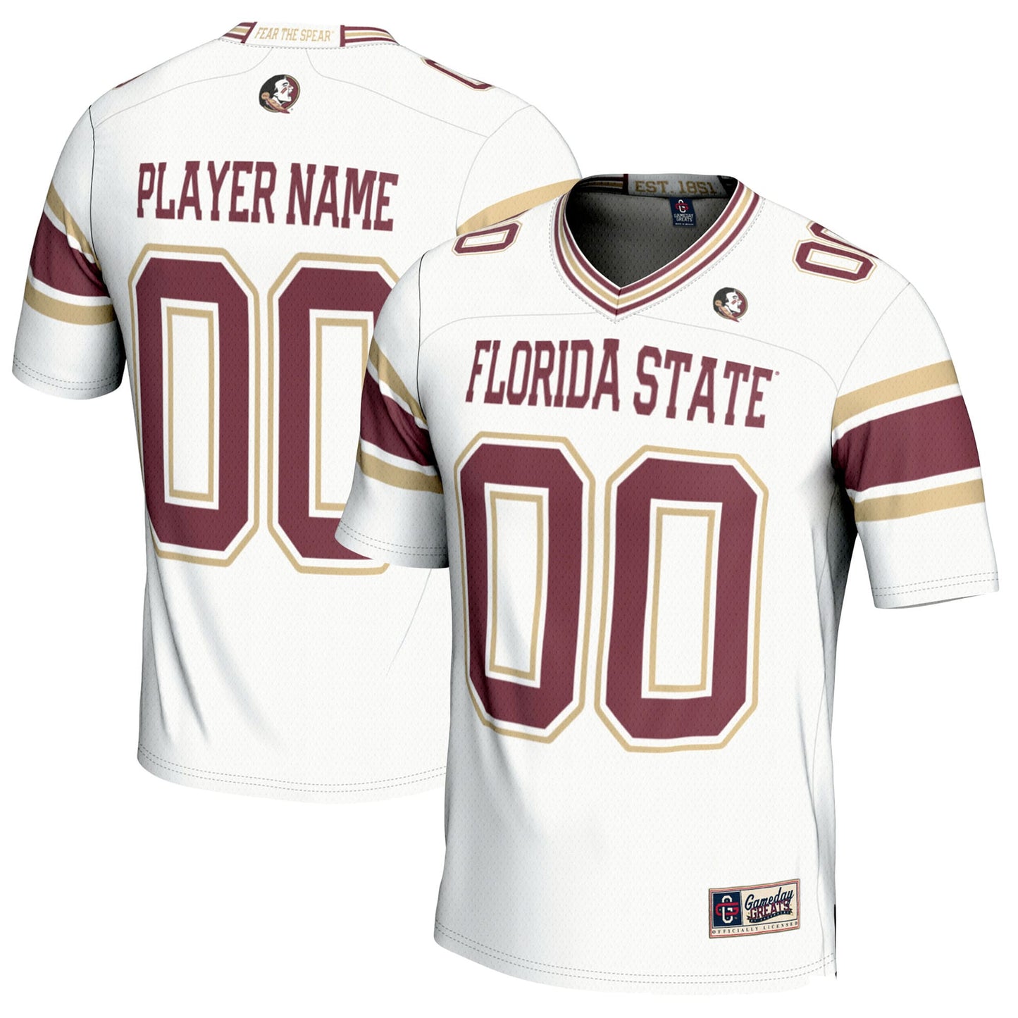 Florida State Seminoles GameDay Greats Youth NIL Pick-A-Player Football Jersey - White