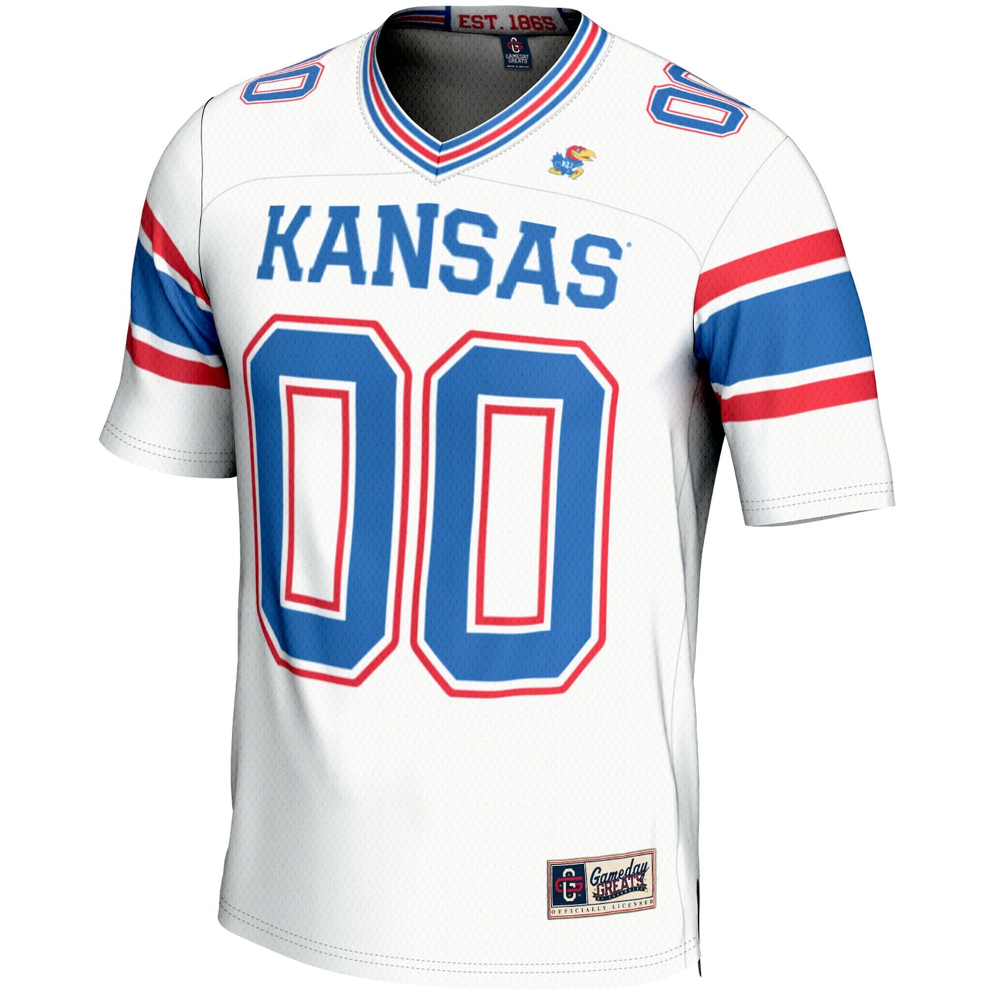 Kansas Jayhawks GameDay Greats Youth NIL Pick-A-Player Football Jersey - White