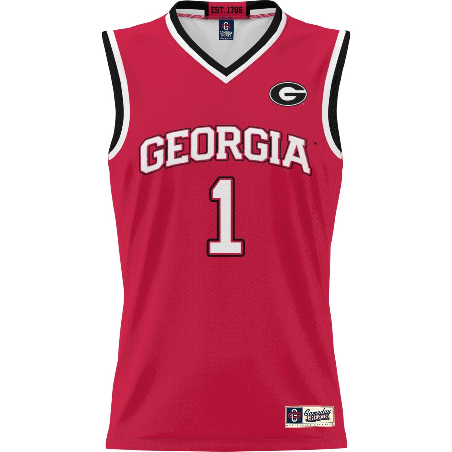 #1 Georgia Bulldogs GameDay Greats Youth Lightweight Basketball Jersey - Red