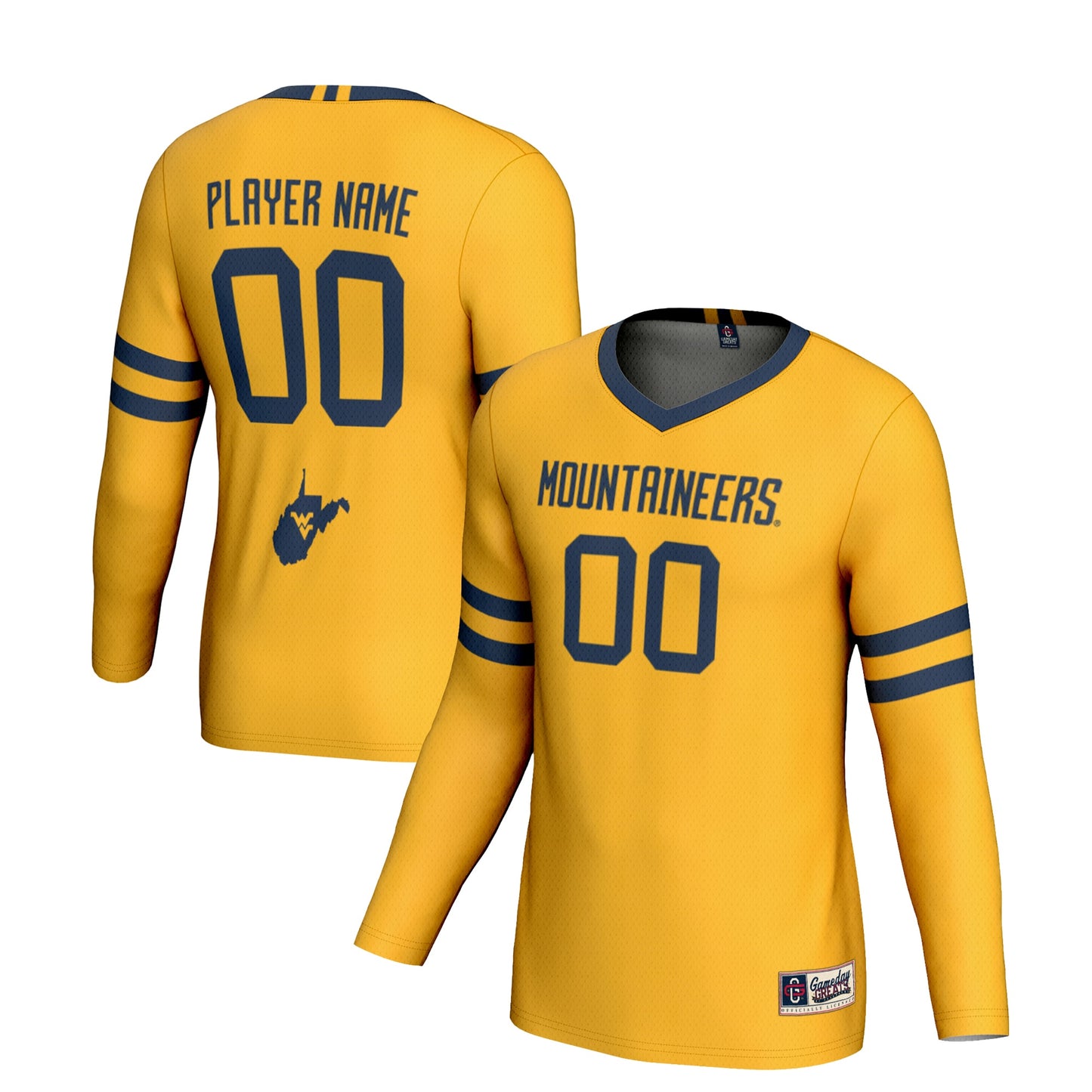 West Virginia Mountaineers GameDay Greats Unisex NIL Pick-A-Player Lightweight Volleyball Jersey - Gray