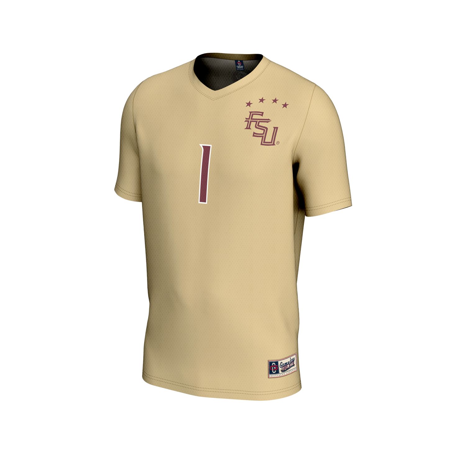 #1 Florida State Seminoles GameDay Greats Unisex Lightweight Collegiate Soccer Fashion Jersey  - White