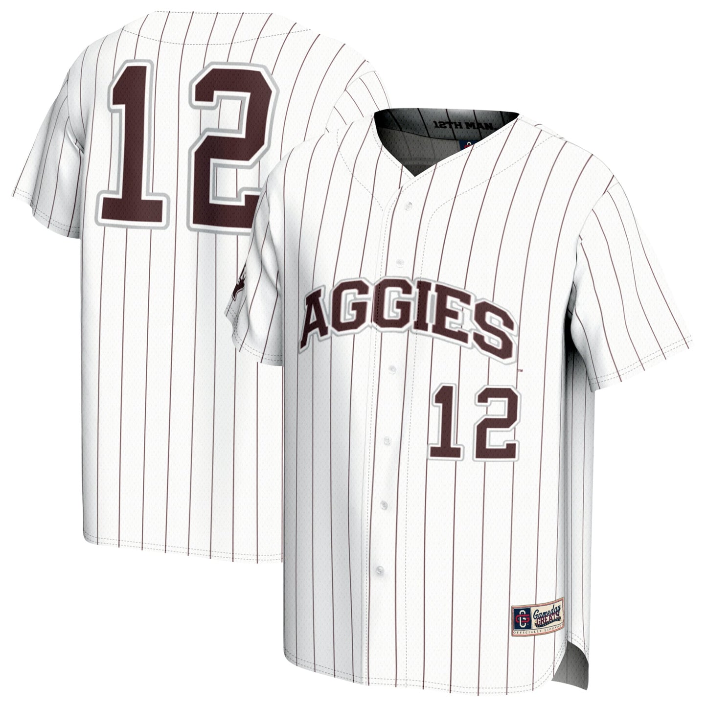 Texas A&M Aggies GameDay Greats Youth Lightweight Baseball Jersey - Maroon