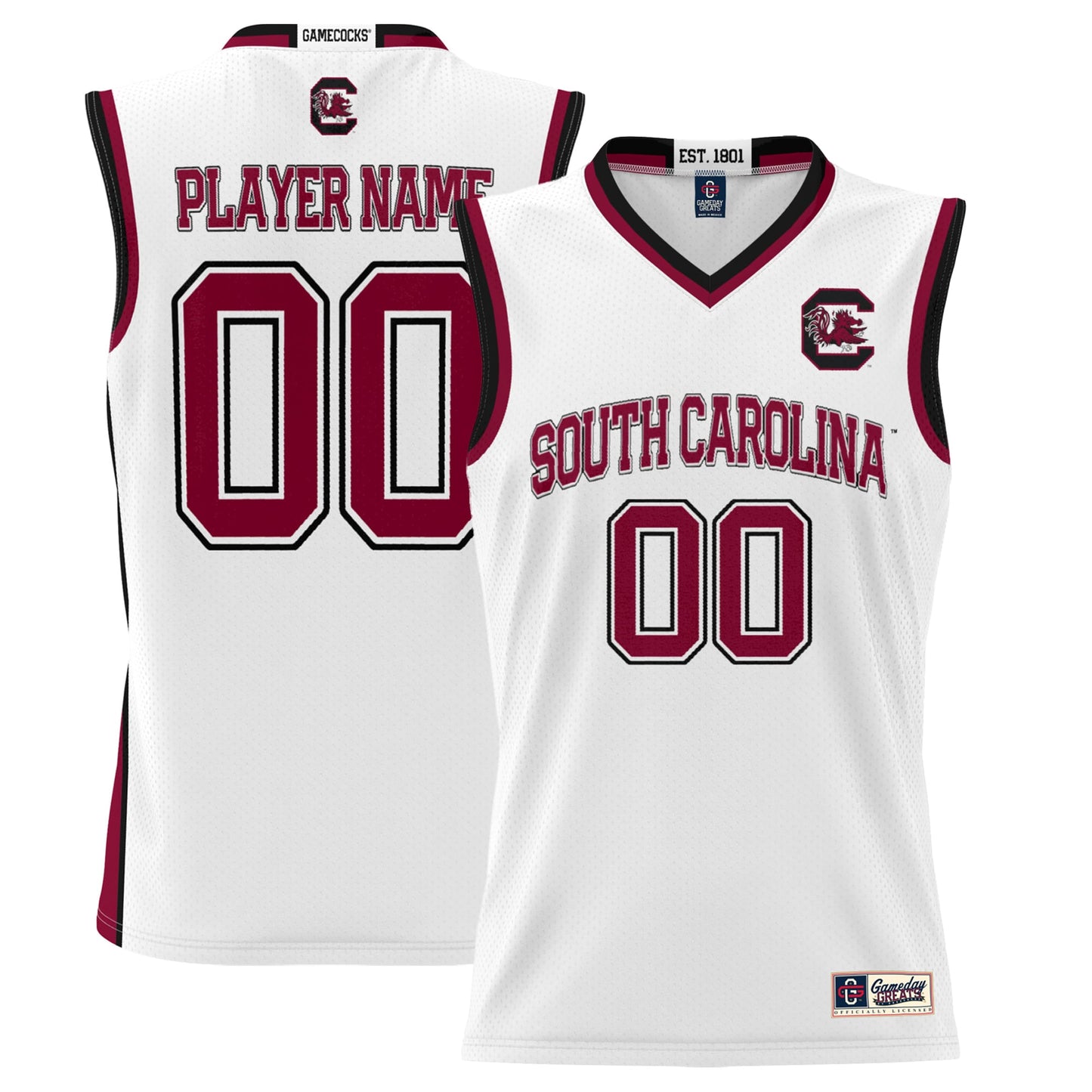 South Carolina Gamecocks GameDay Greats Unisex  Lightweight NIL Pick-A-Player Women's Basketball Jersey - White