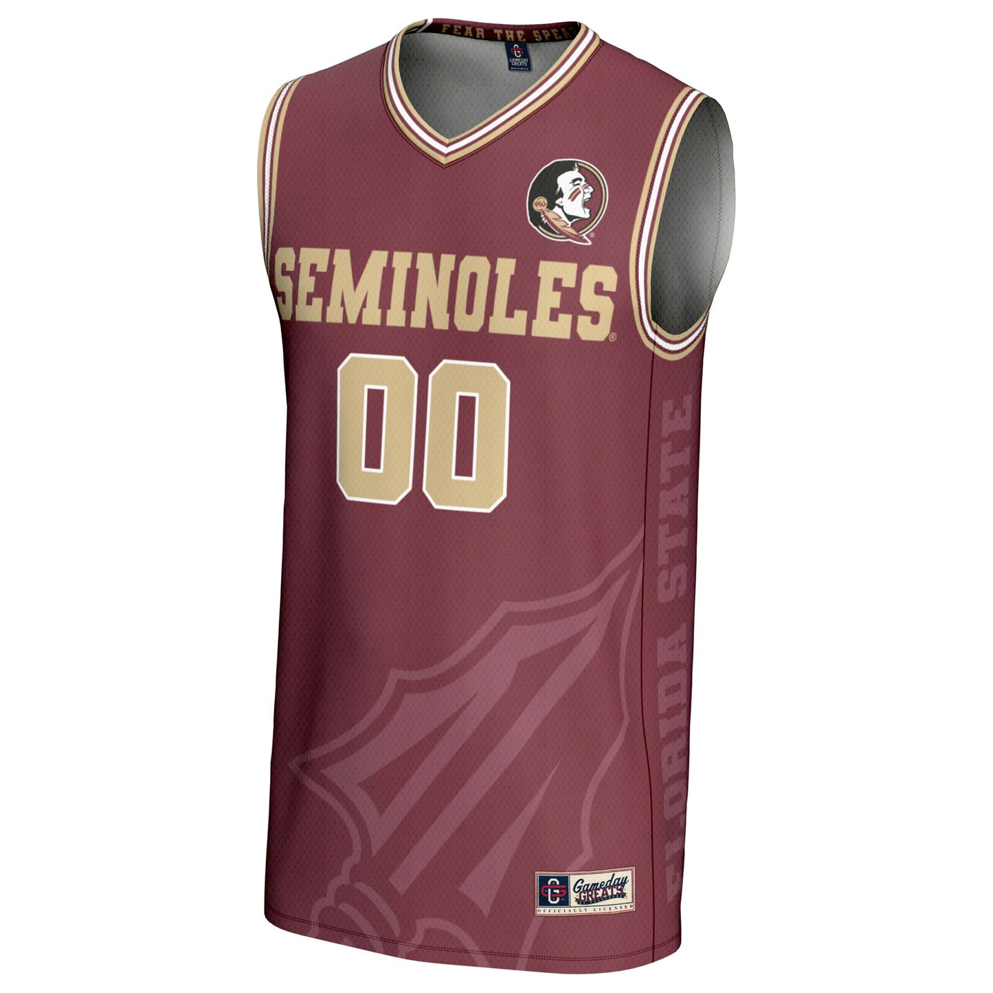 Florida State Seminoles GameDay Greats Youth NIL Pick-A-Player Women's Basketball Lightweight Icon Print Jersey - Garnet