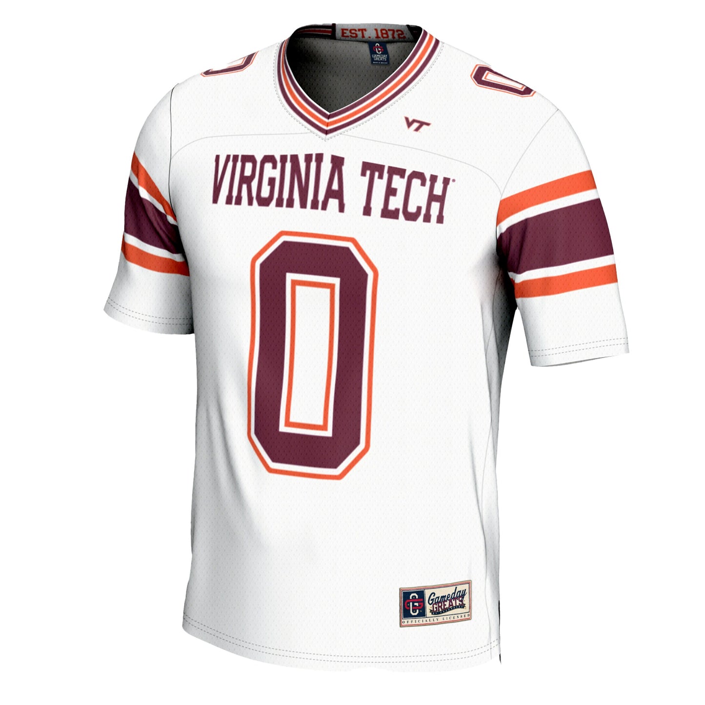 #0 Virginia Tech Hokies GameDay Greats Youth Football Jersey - White