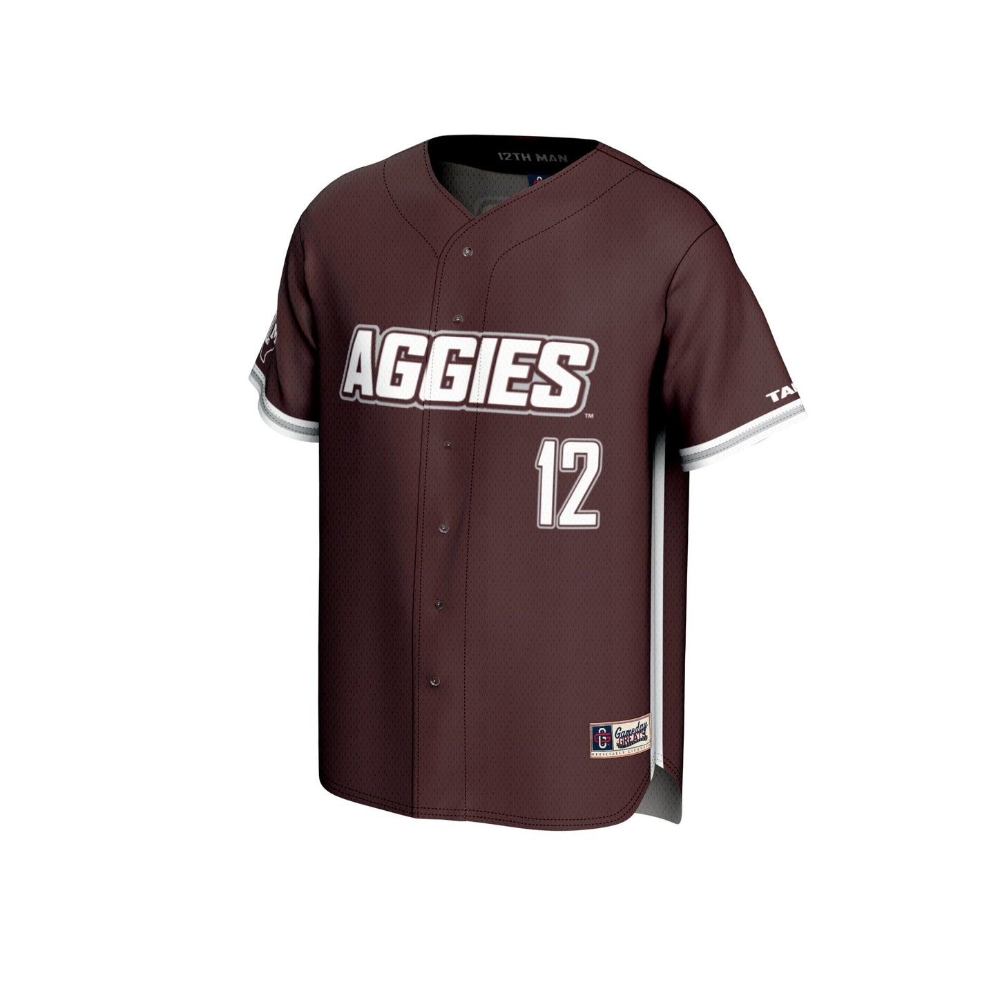 Texas A&M Aggies GameDay Greats Youth Lightweight Baseball Jersey - Maroon