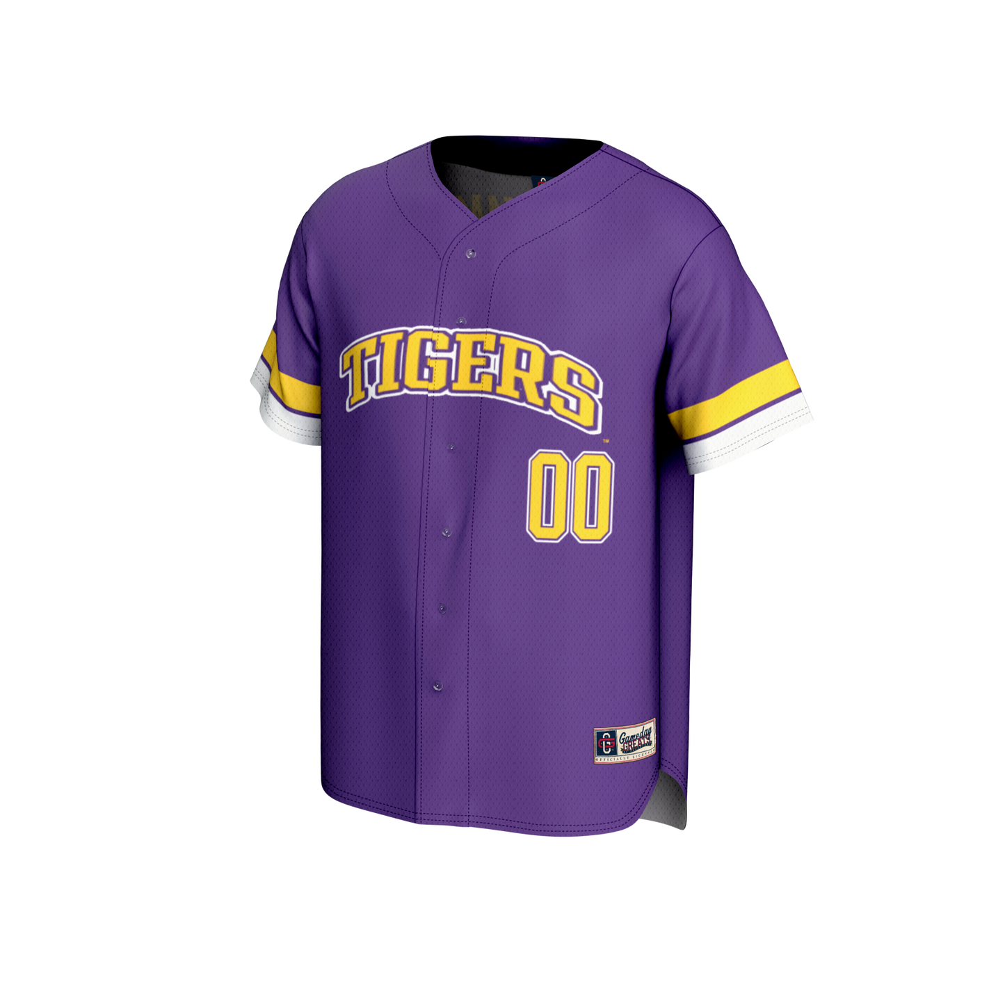 LSU Tigers GameDay Greats Unisex NIL Pick-A-Player Baseball Lightweight Jersey - Purple
